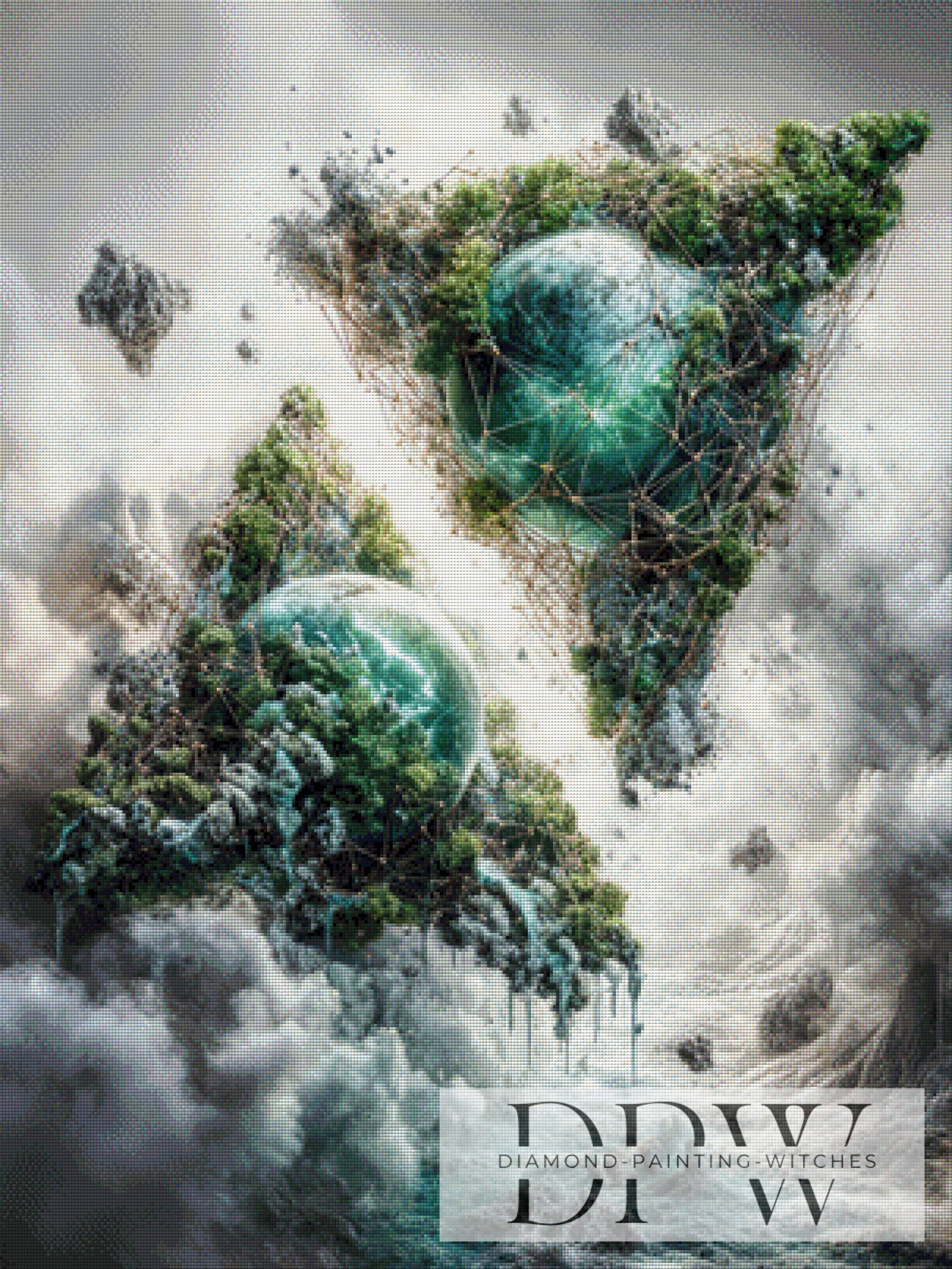 Triangle Planet by Pixxel Pics 75x100cm mit 165 Farben DPW-516