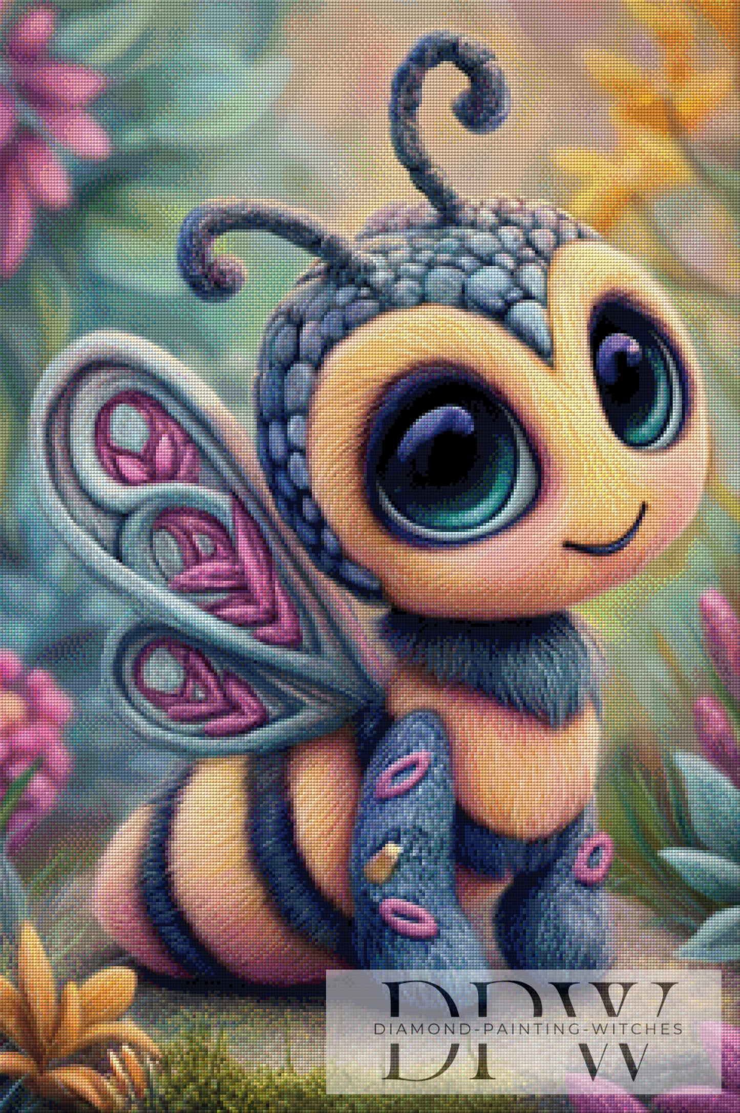 Wollbienchen by Sweet_Loco_AI 60x90cm mit 260 Farben DPW-5186