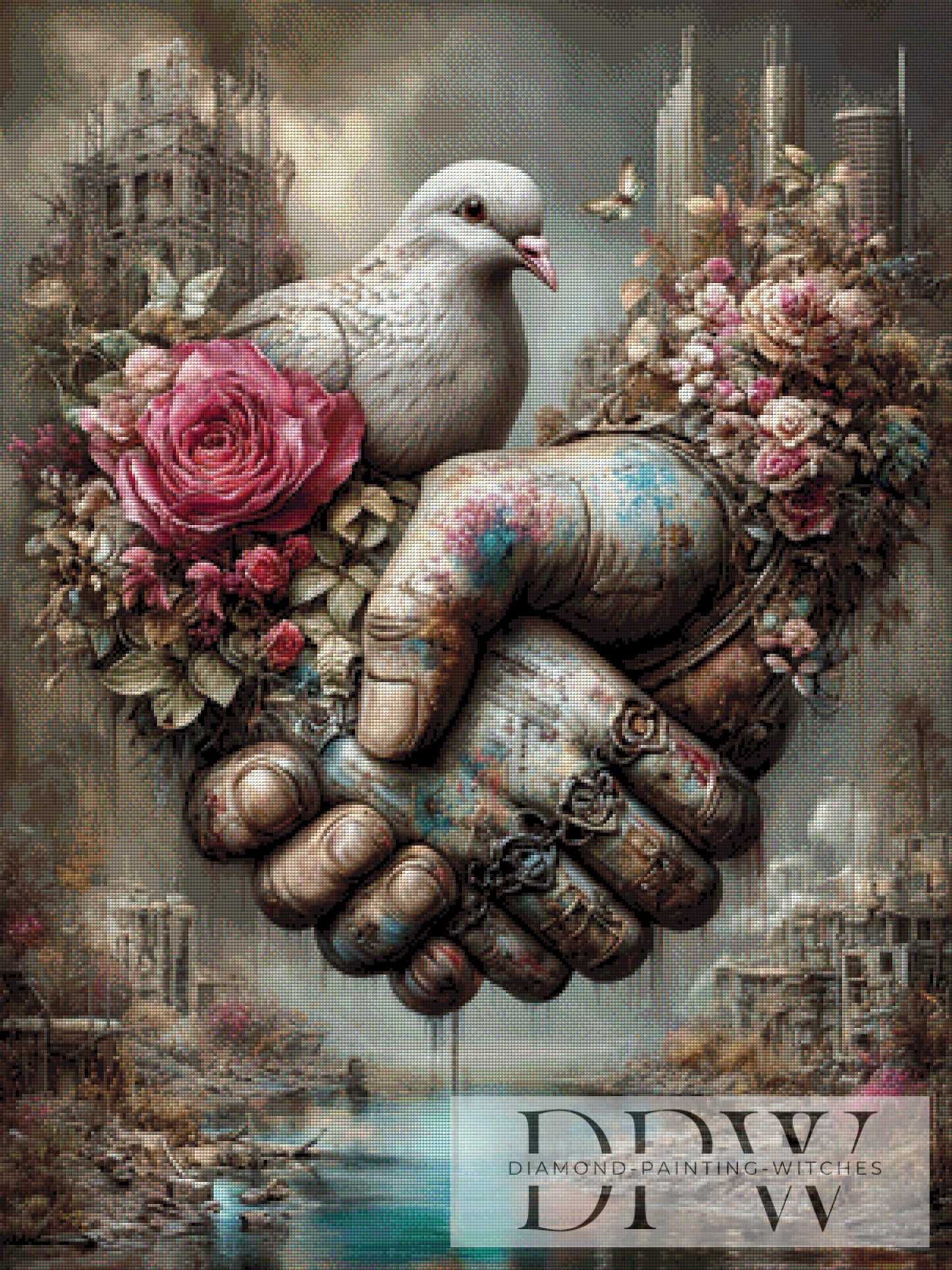 Peace please by Sweet_Loco_AI 75x100cm mit 200 Farben DPW-5188