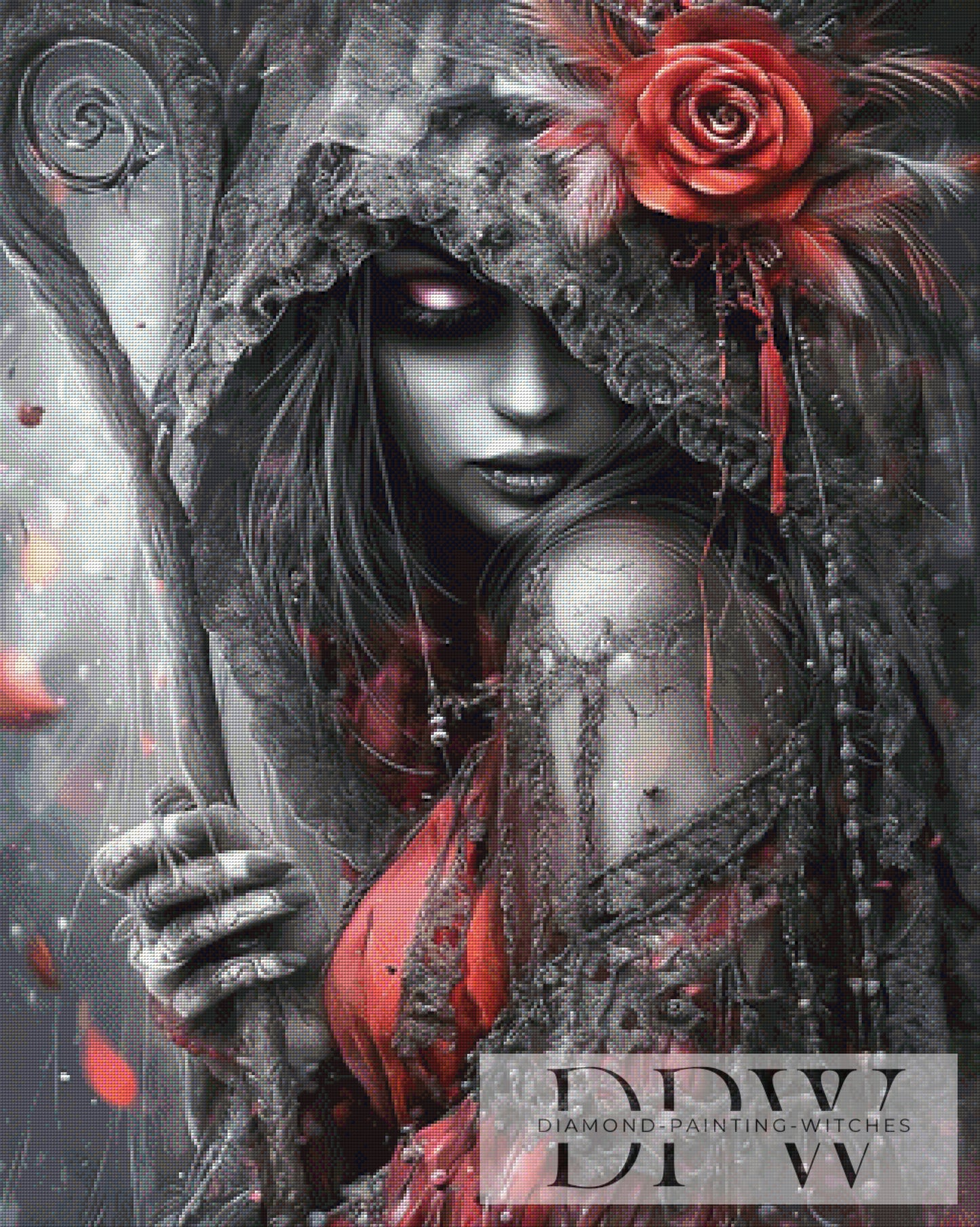 Blackred Rose by Elly_A.I mit 150 Farben