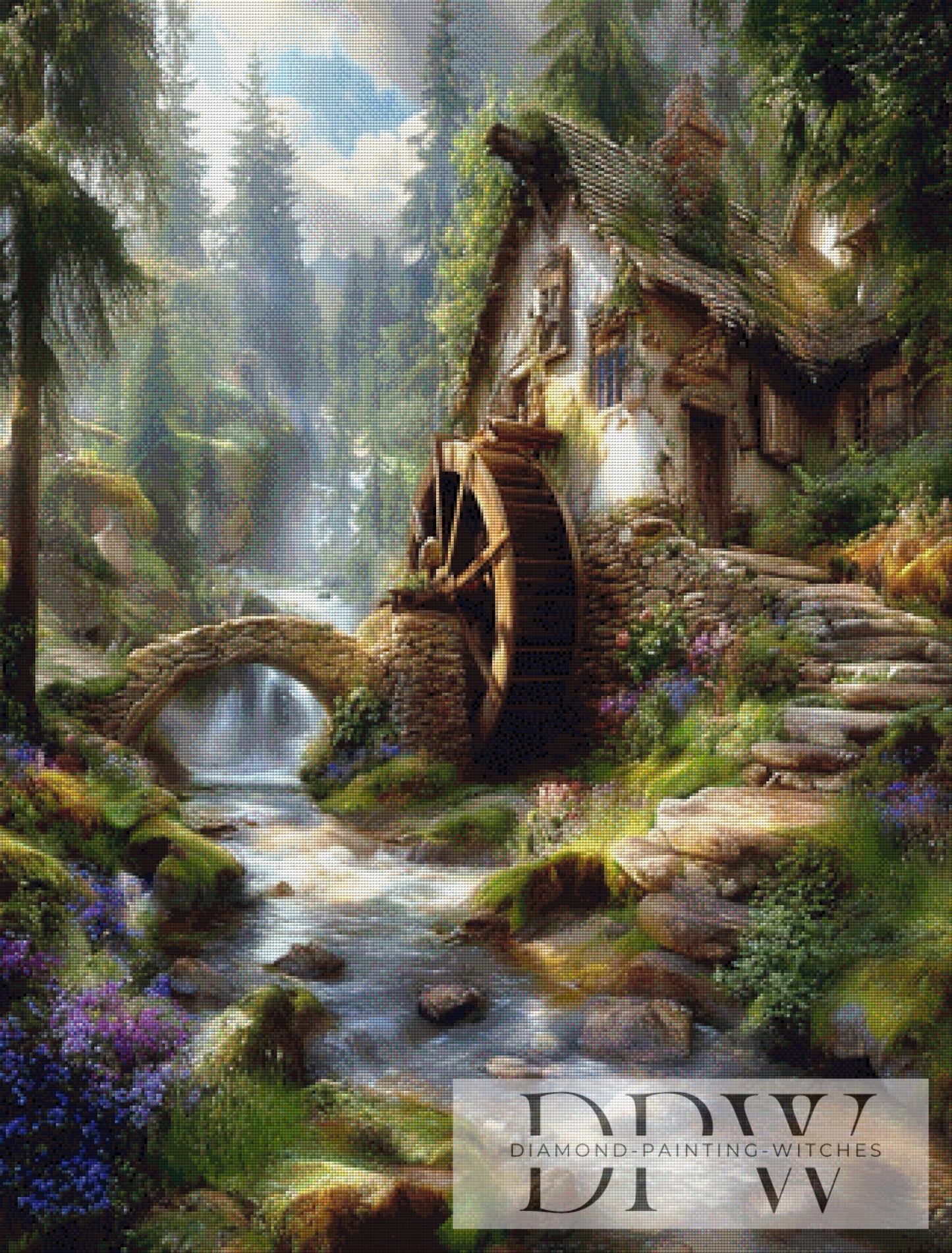 Steinbachmühle by Maggie 80x105cm mit 210 Farben DPW-5248