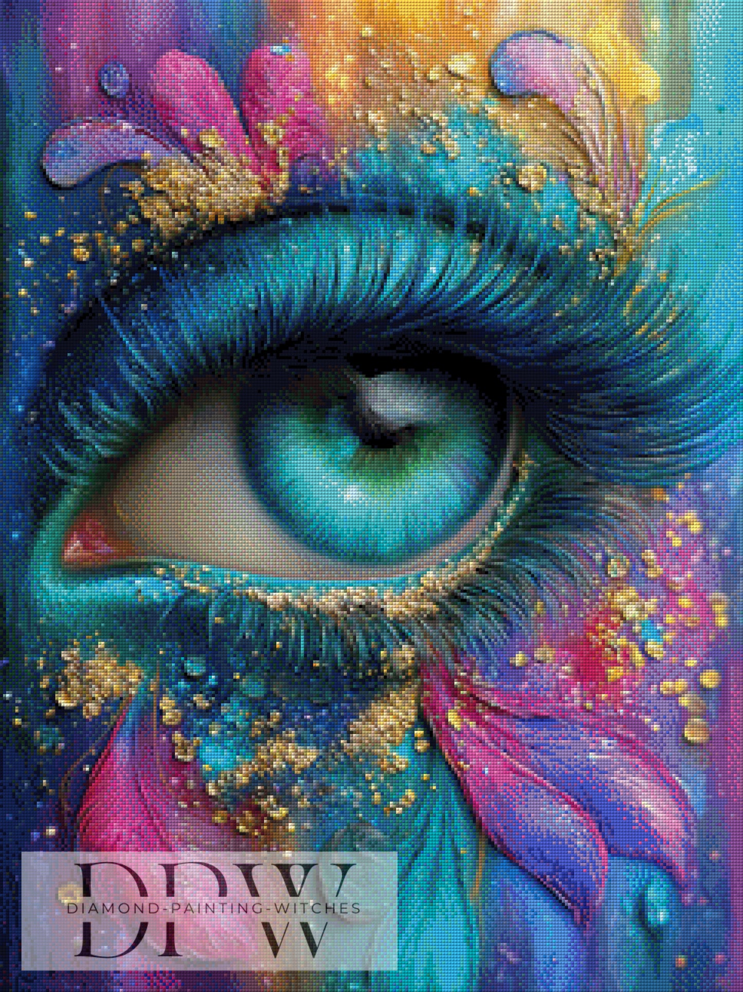 Im Farbenrausch by Elly_A.I. 60x80cm mit 270 Farben DPW-6049