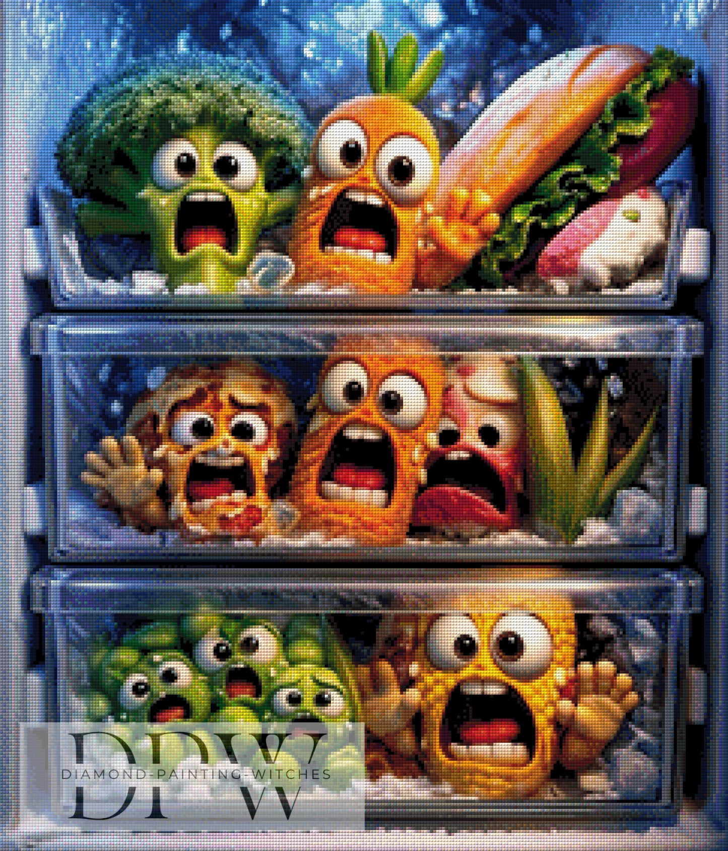 Panic in the freezer II by Pixxel Pics 60x70cm mit 300 Farben DPW-6050