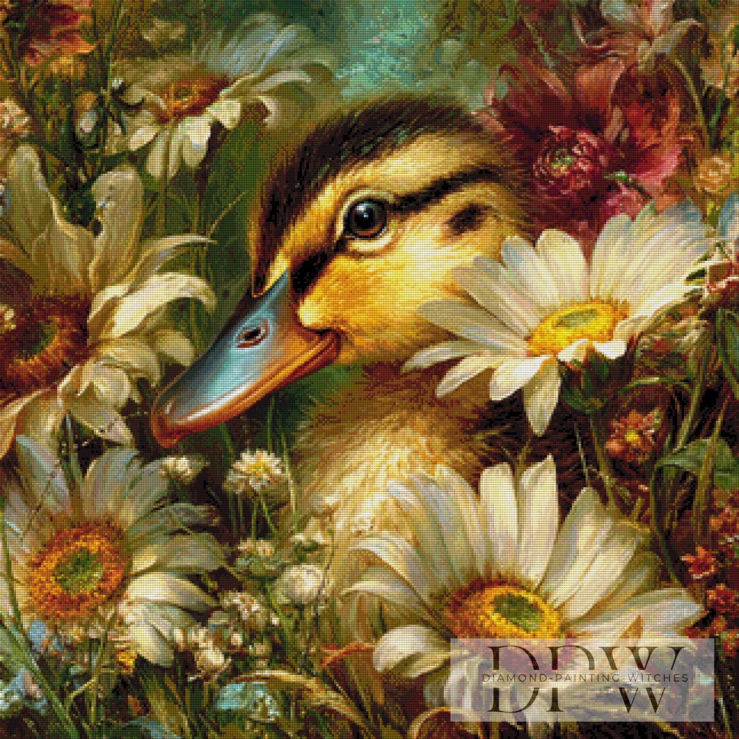 Entenparadies by CreatiVart 80x80cm mit 220 Farben DPW-6105