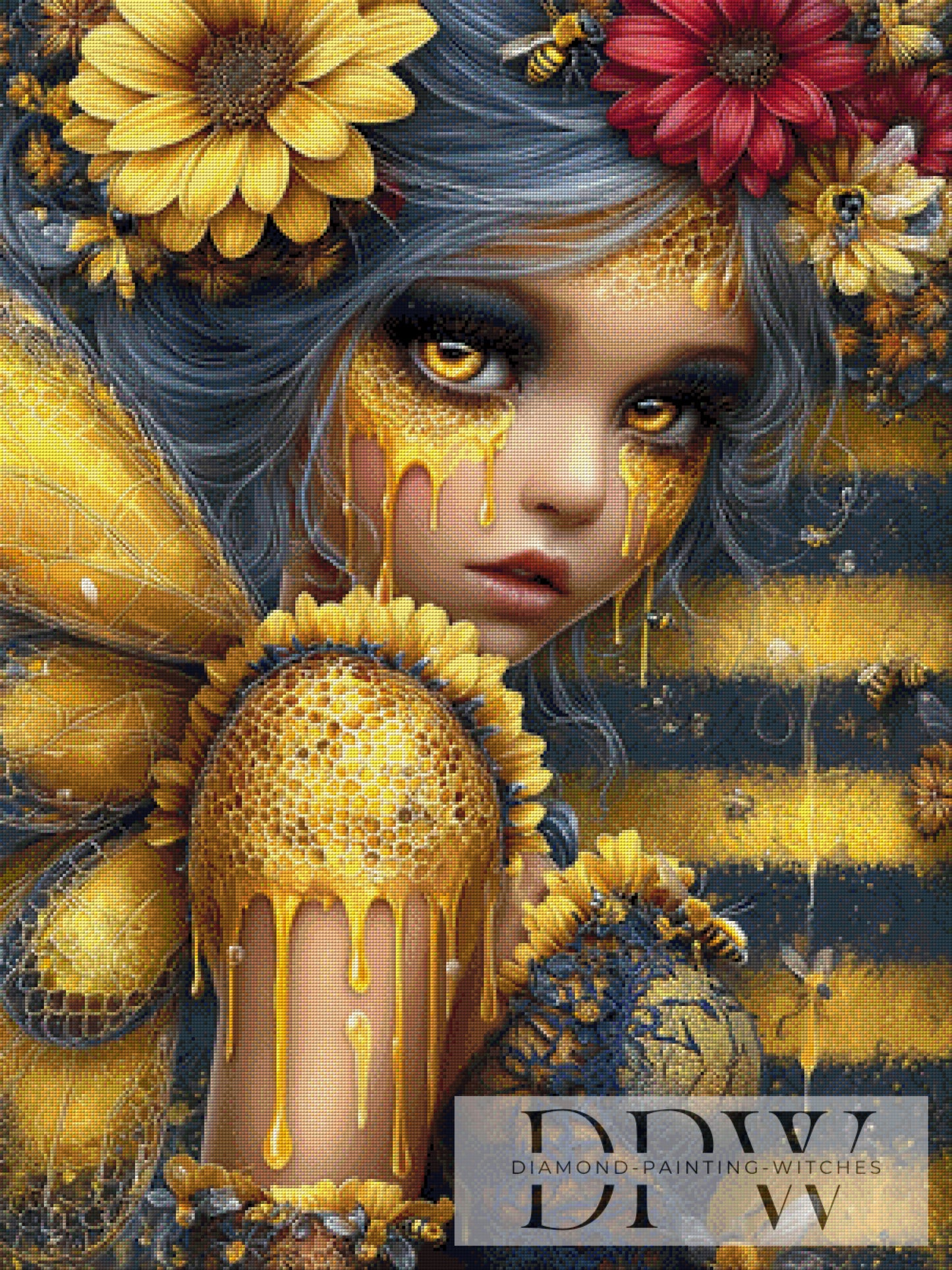 Honeyborn Spirit by Elly_A.I. 75x100cm mit 210 Farben DPW-6126