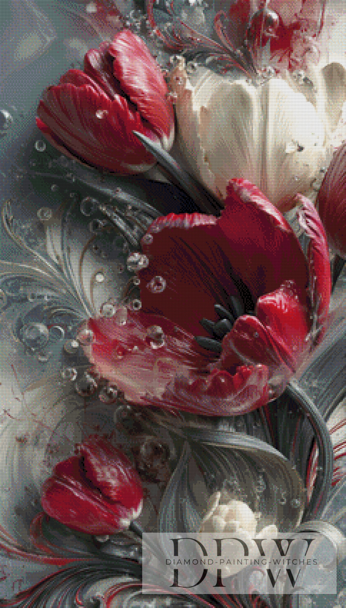 Tulpenträume by ellufija 60x105cm mit 150 Farben DPW-6145