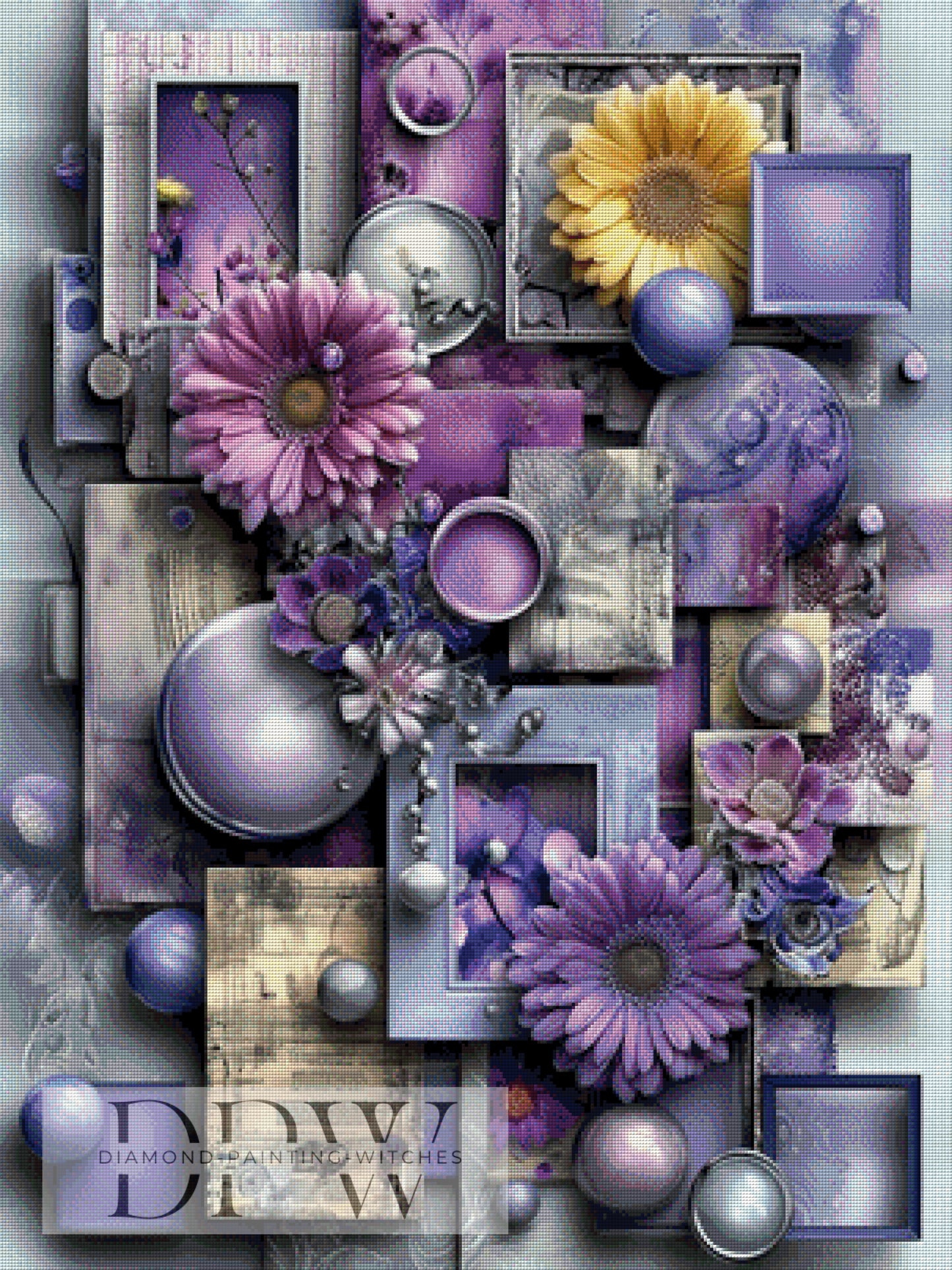 Lavendertage by CleoDora 75x100cm mit 175 Farben DPW-6154