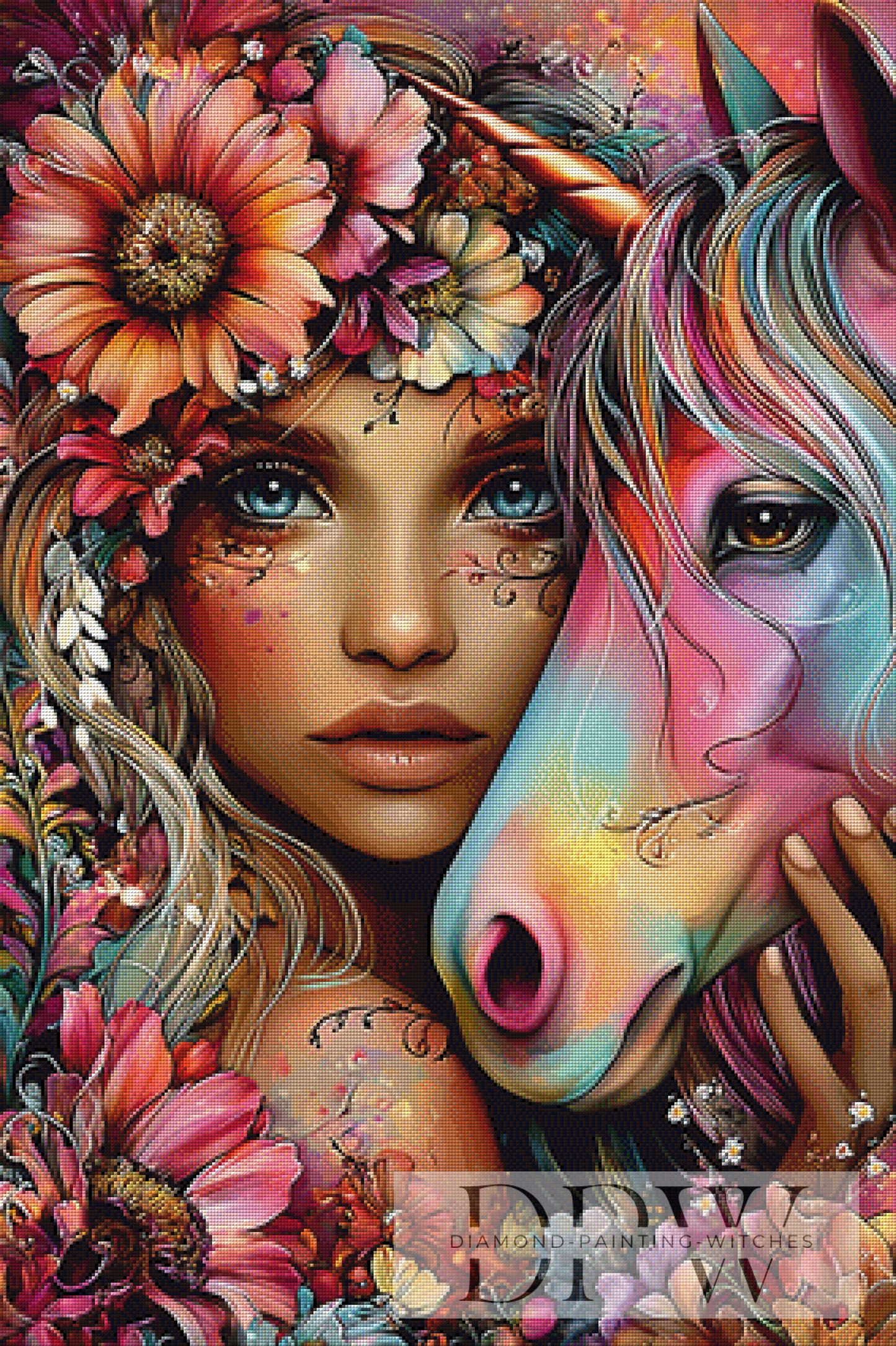 Einhornseele by theA.art 70x105cm mit 360 Farben DPW-6163