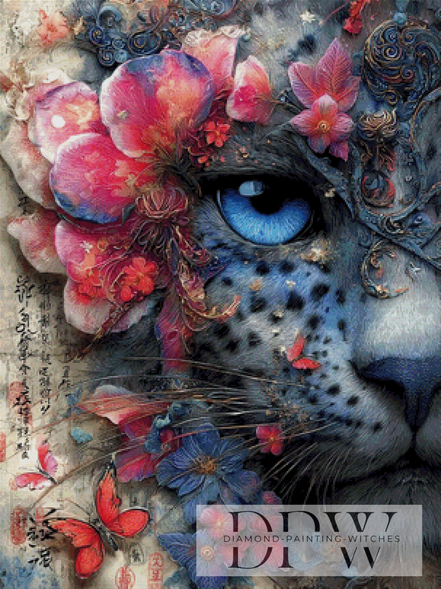 Wild Bloom by Elly_A.I. 75x100cm mit 270 Farben DPW-6196