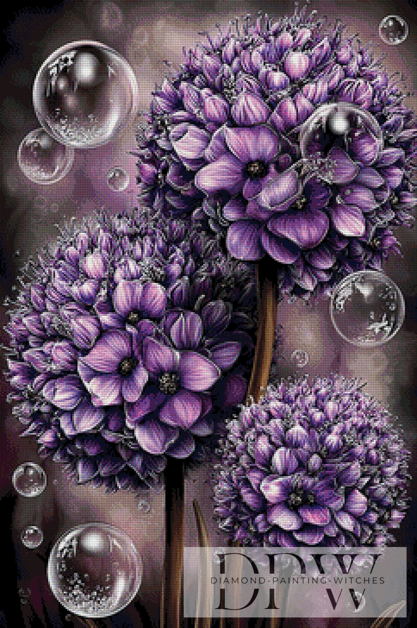 Soap bubbles allium by theA.art 60x90cm mit 100 Farben DPW-6243