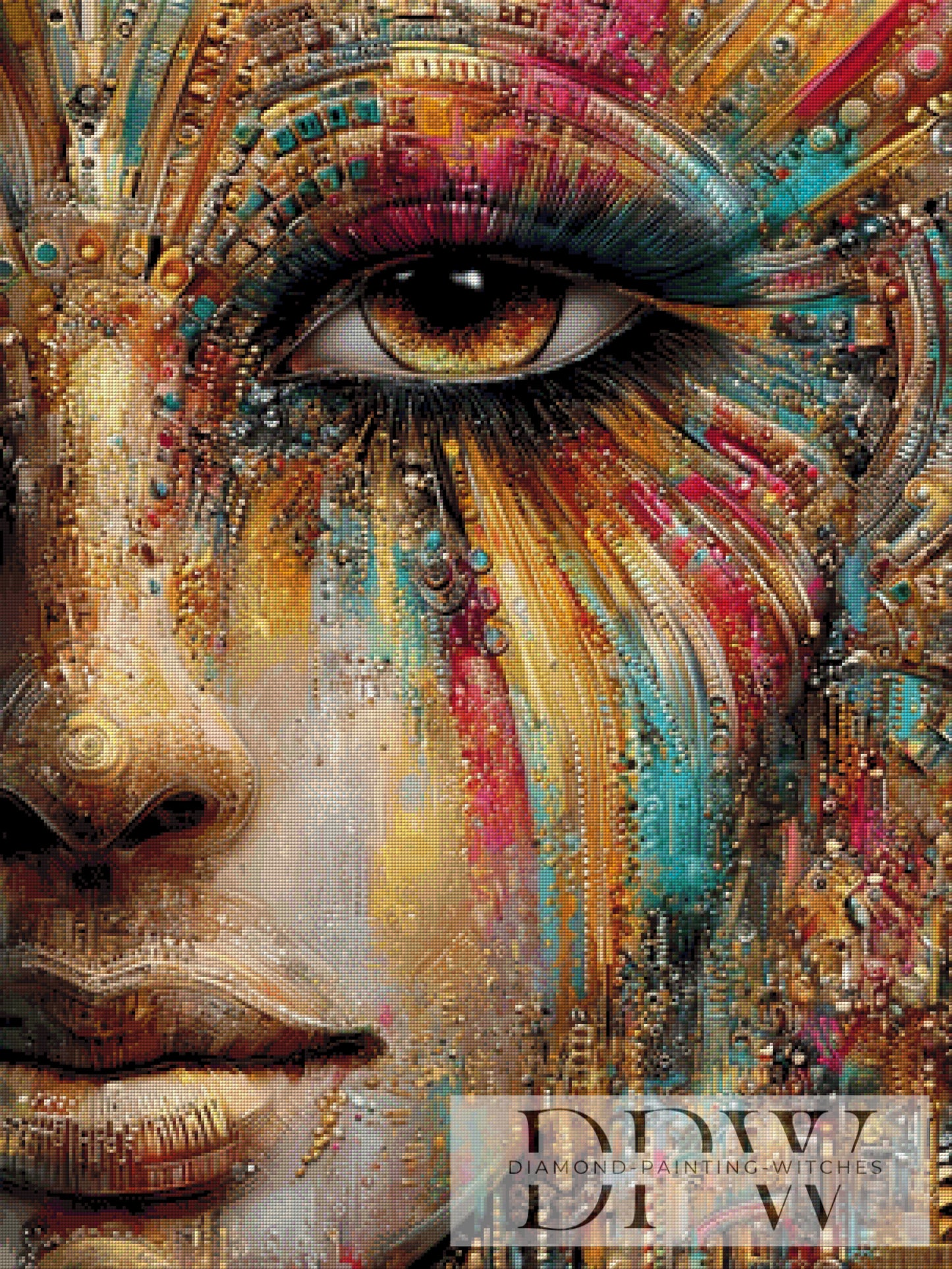 Pharaonin by CleoDora 75x100cm mit 270 Farben DPW-6320