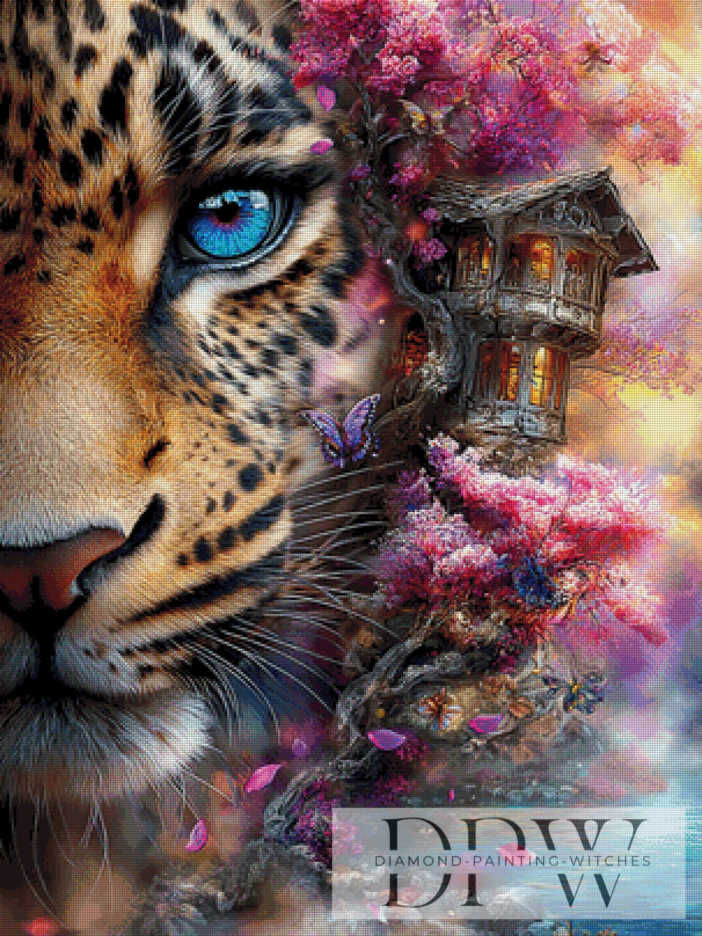 Zwischen Fell und Fantasie by Elly_A.I. 75x100cm mit 330 Farben DPW-6332