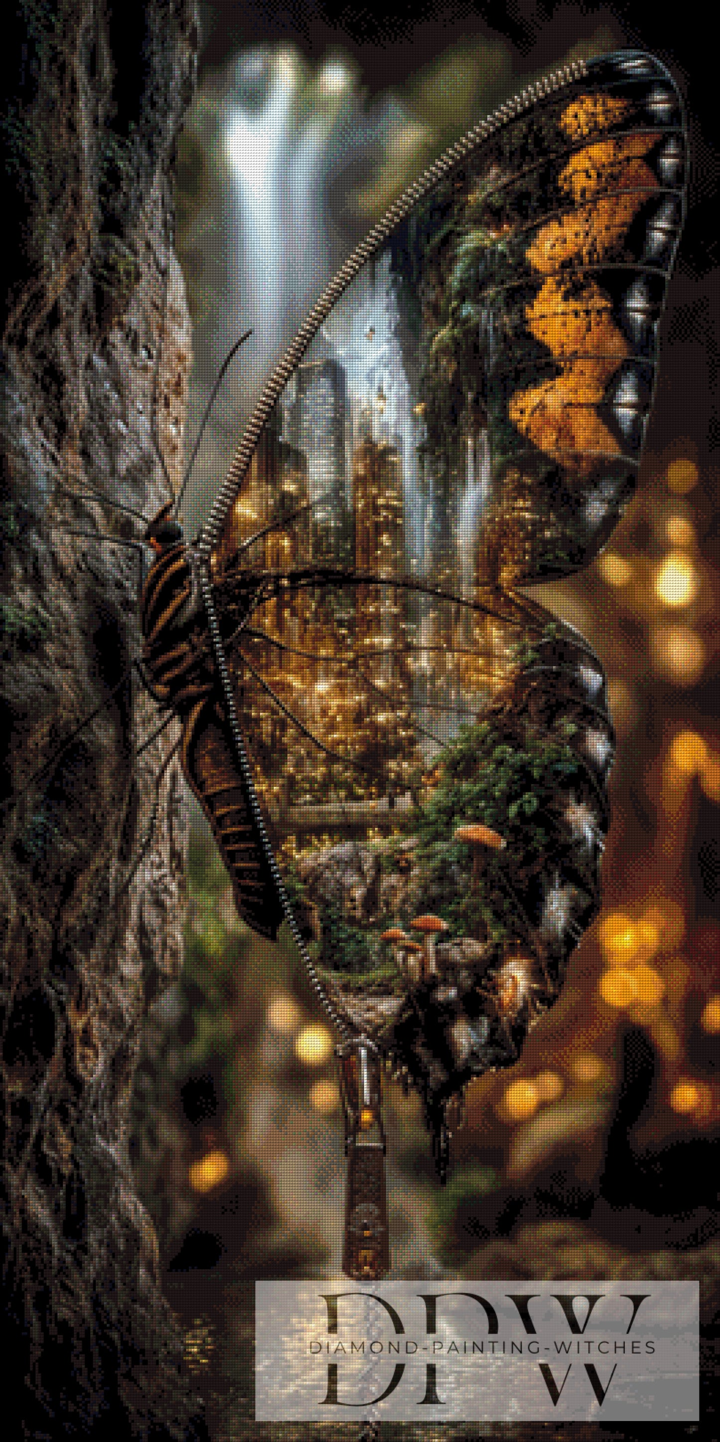 Nature meets Urban by Pixxel Pics 65x130cm mit 170 Farben DPW-6367