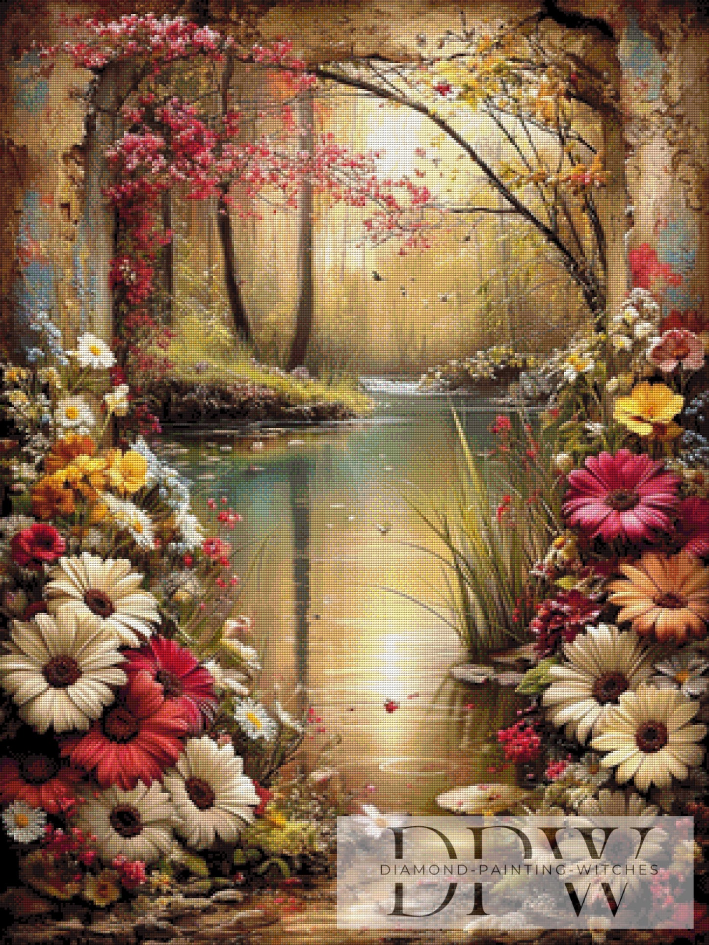 Blümchen am Waldsee by CleoDora mit 240 Farben
