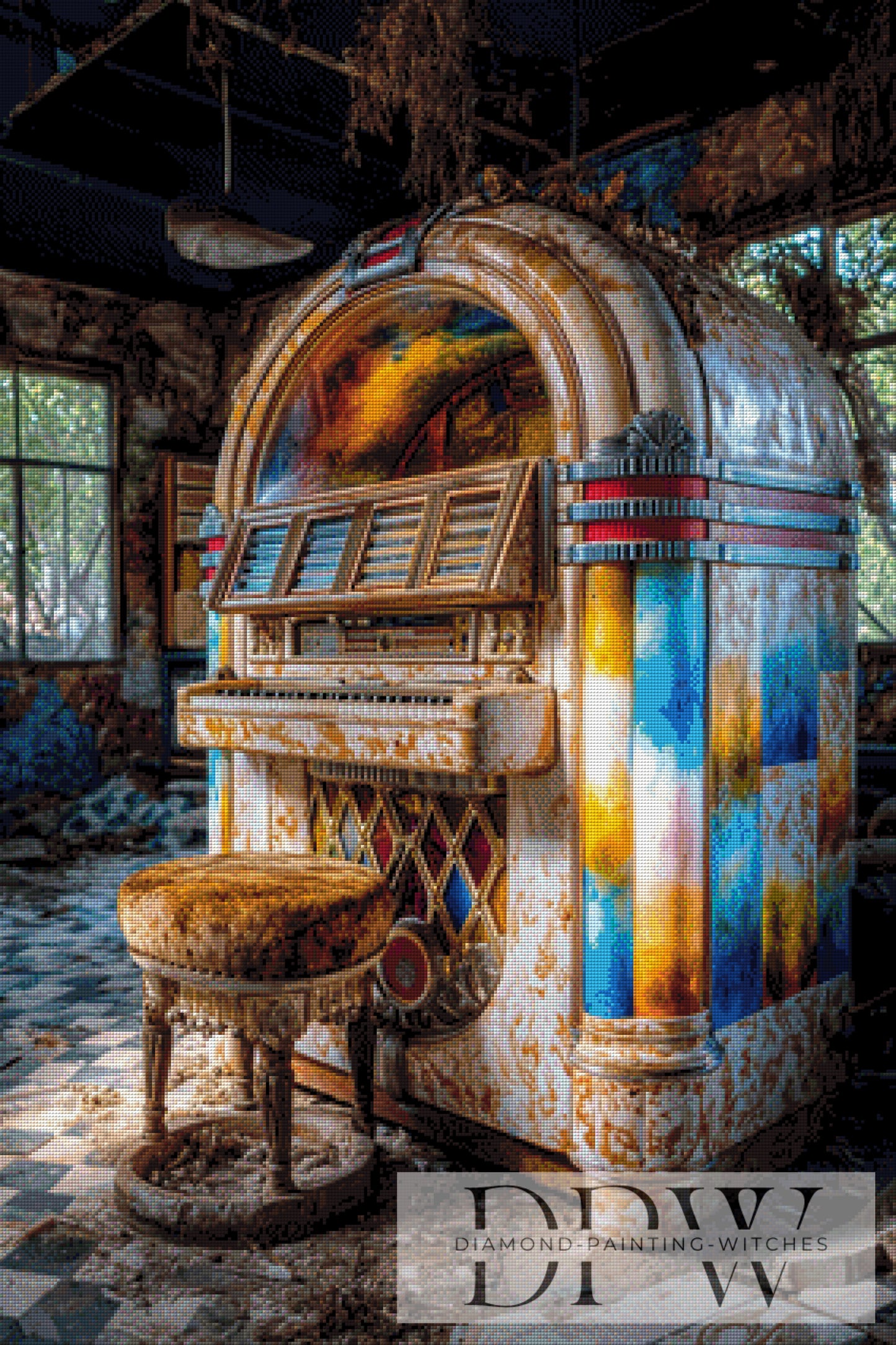 Lost Musikbox by QN 70x105cm mit 270 Farben DPW-6435