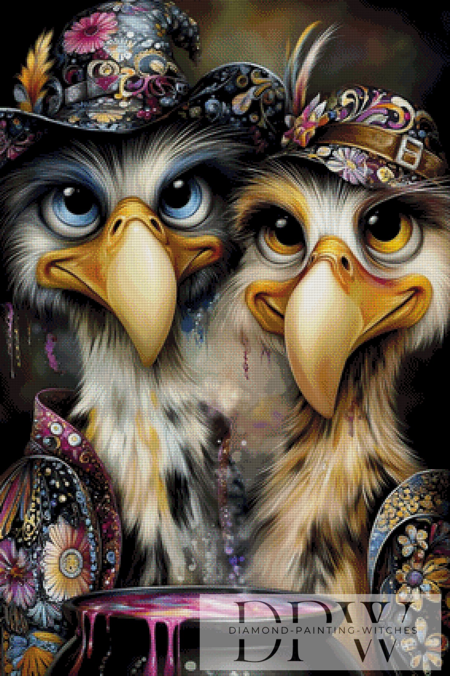 Die Witches Geier I by theA.art 75x100cm mit 250 Farben DPW-6476