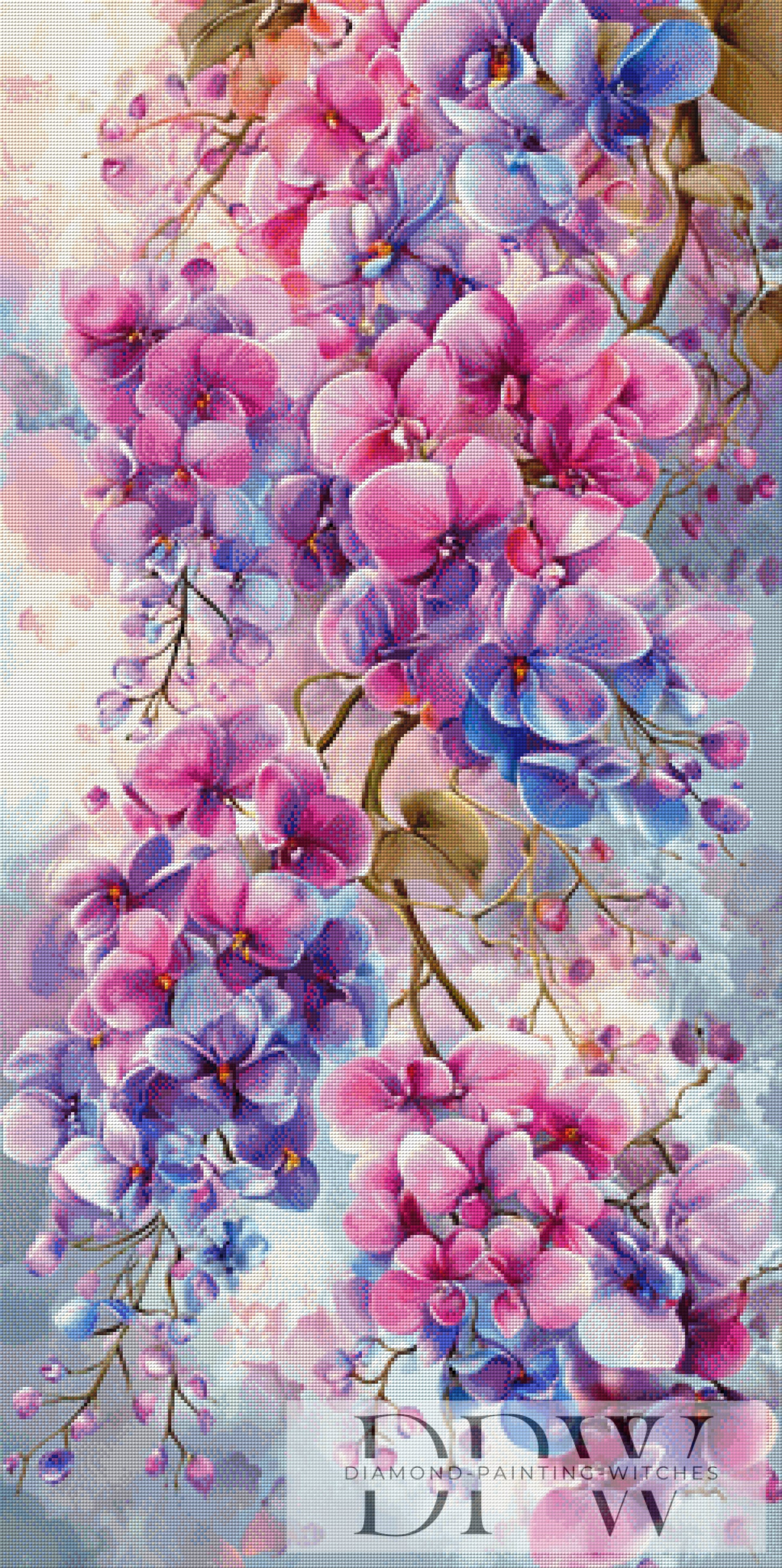 Melodie der Blüten by CreatiVart 60x120cm mit 250 Farben DPW-6532