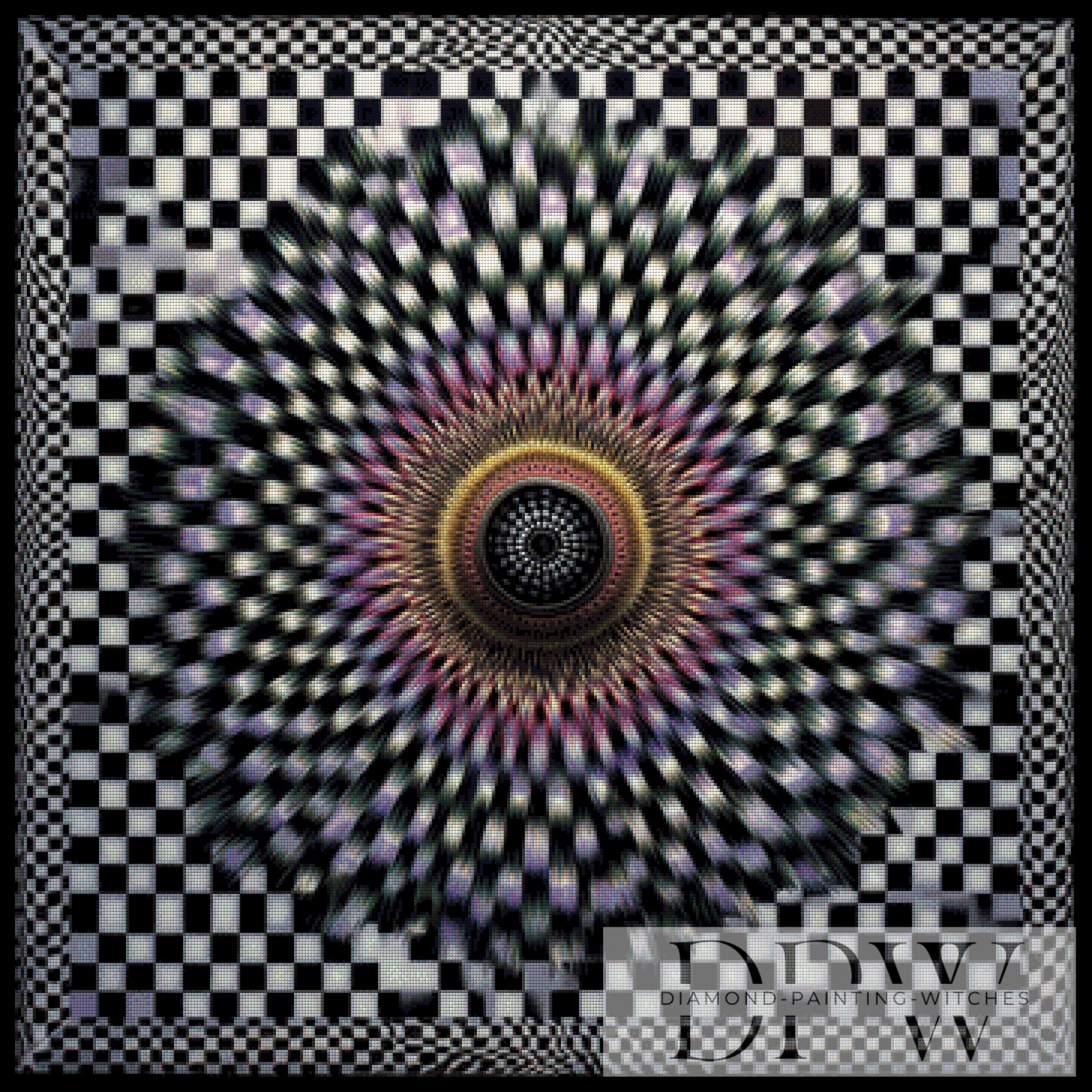 Illusionskreis by by QN 90x90 165 Farben DPW-6541