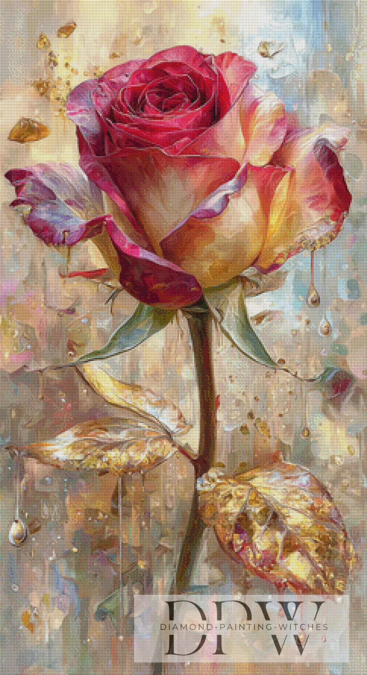 Lichtrose by CleoDora 60x110cm mit 270 Farben DPW-6599