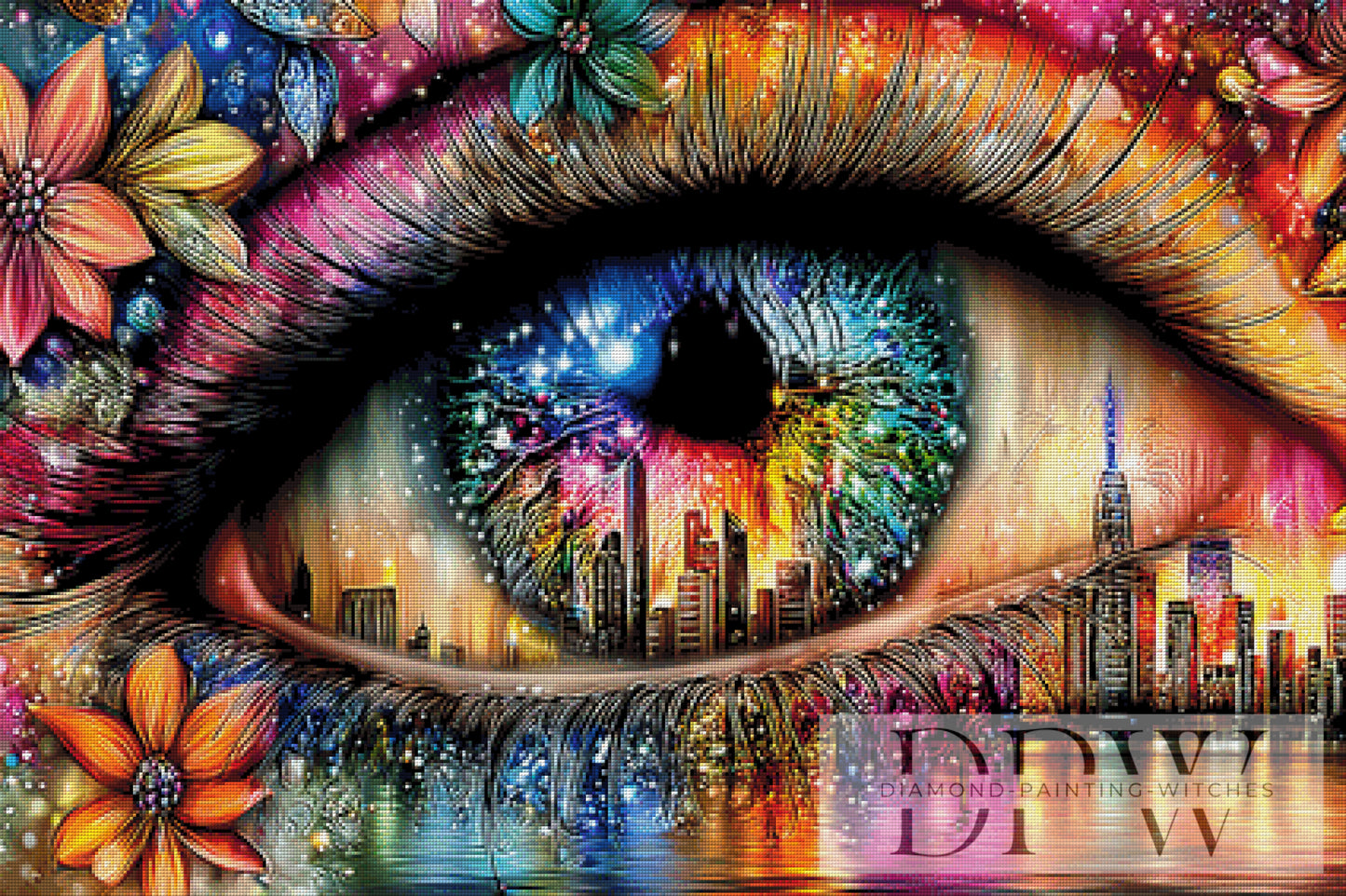 Skyline eye by theA.art 105x70cm mit 447 Farben DPW-6612