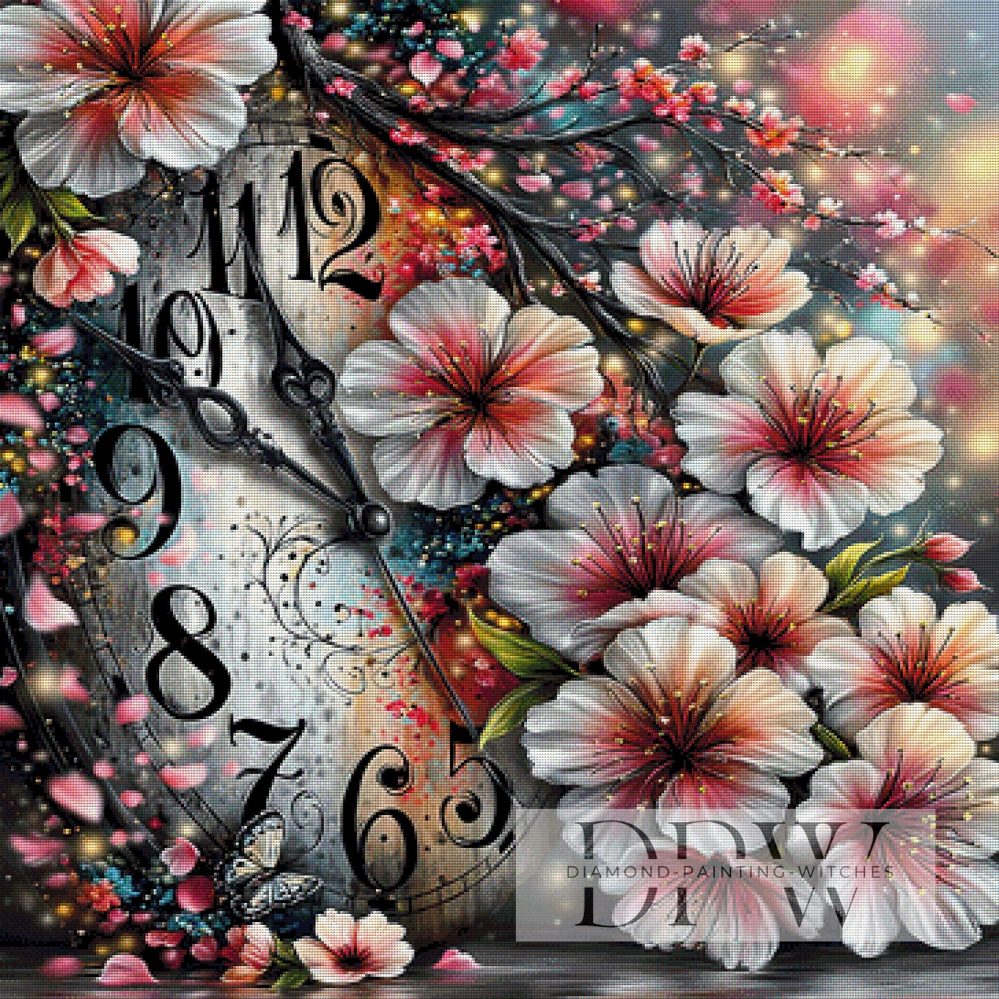Zeit der Kirschblüten by theA.art 90x90cm mit 320 Farben DPW-6683