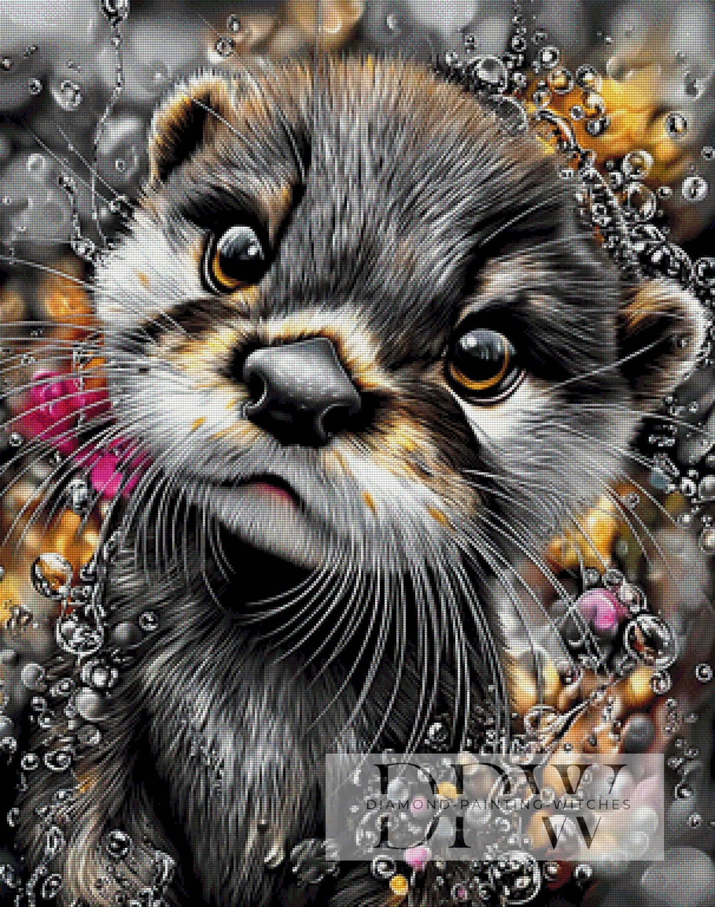 Splash Otter by theA.art 75x95cm mit 180 Farben DPW-6691