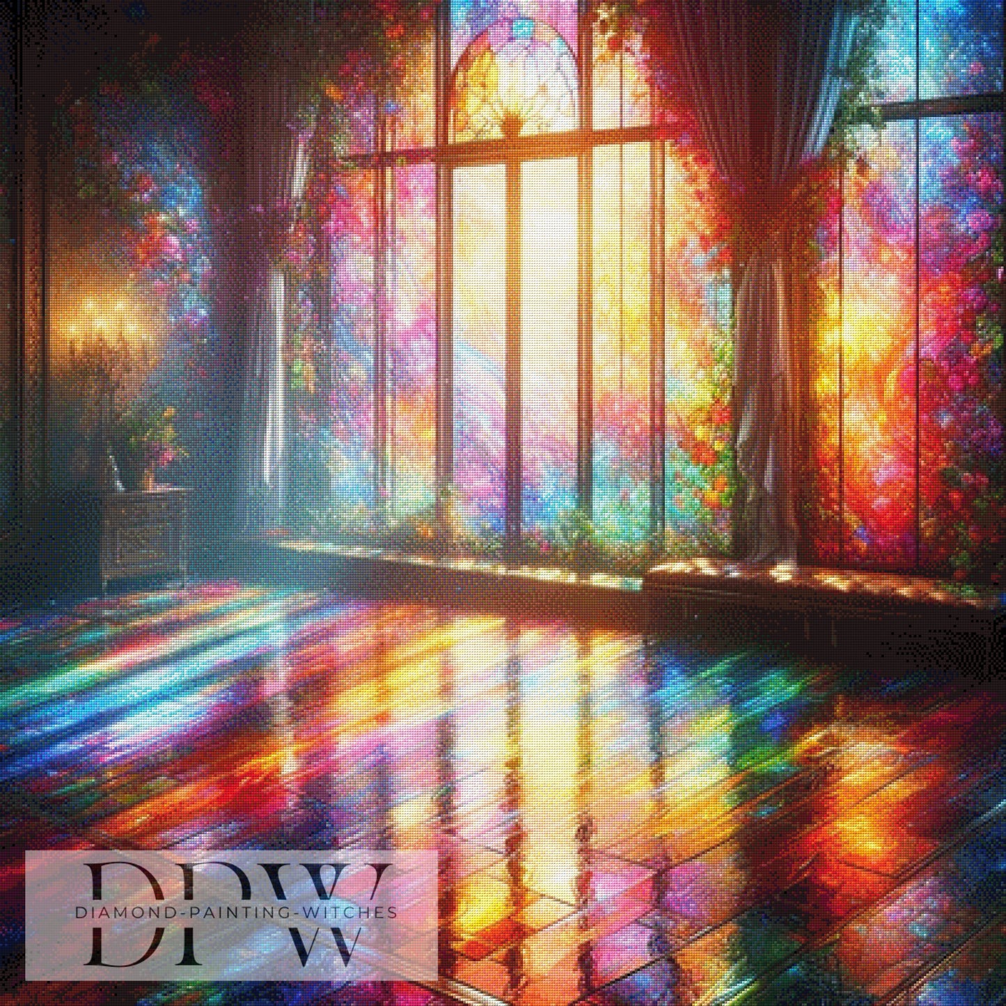 Villa Kunterbunt QN ,100x100cm mit 430 Farben DPW-683