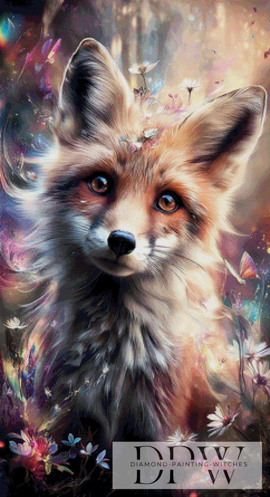 Zauberhafter Fuchs by ellufija 60x110cm mit 270 Farben DPW-722