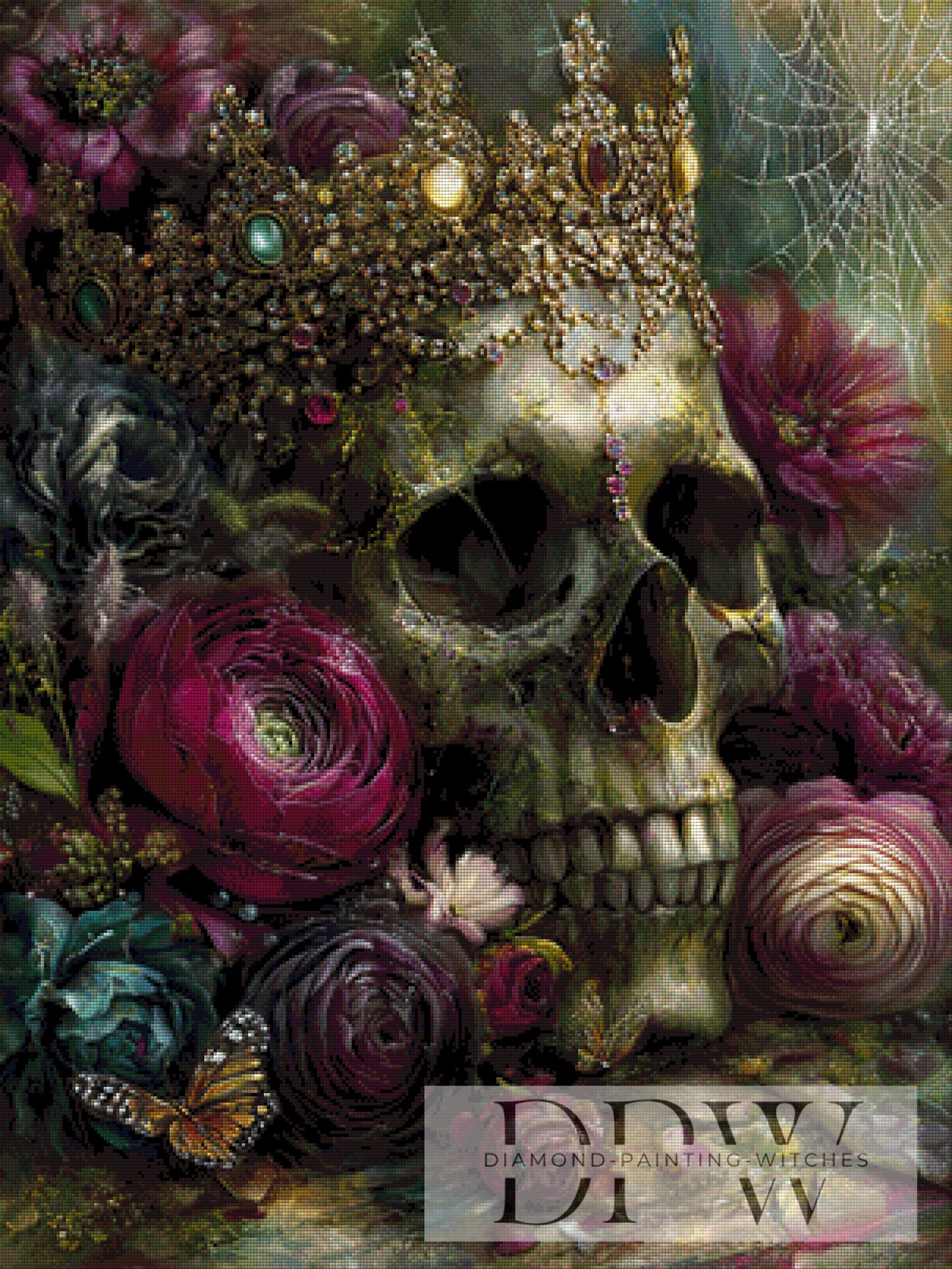 Casallas Rosenskull by Casalla Vendetta 75x100cm mit 200 Farben DPW-776