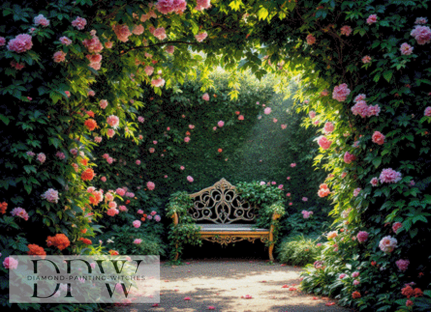 Rosenpark by QN, 110x80cm mit 300 Farben DPW-818