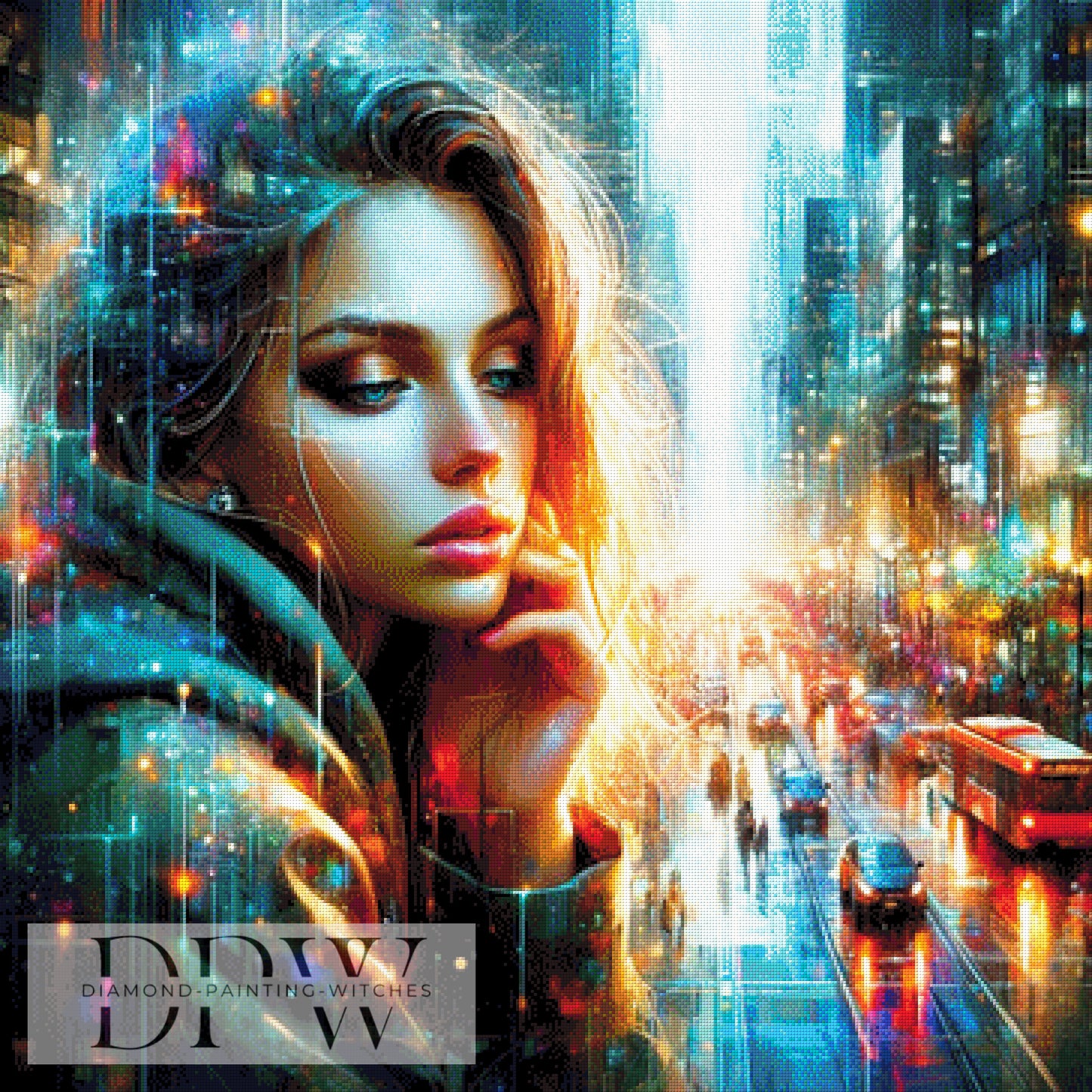 24 Stunden Auszeit by CreatiVart, 90x90cm mit 370 Farben DPW-890