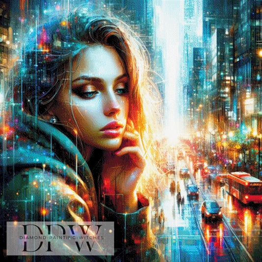 24 Stunden Auszeit by CreatiVart, 90x90cm mit 370 Farben DPW-890