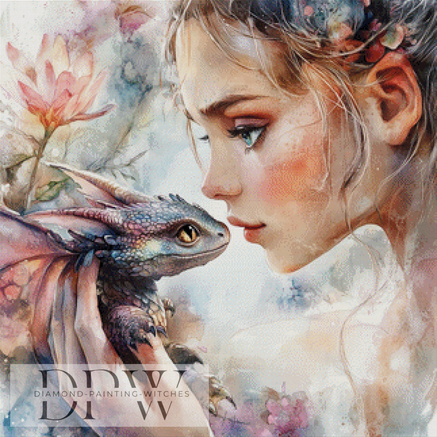 Dracarys by Elly_A.I 80x80cm mit 200 Farben DPW-924