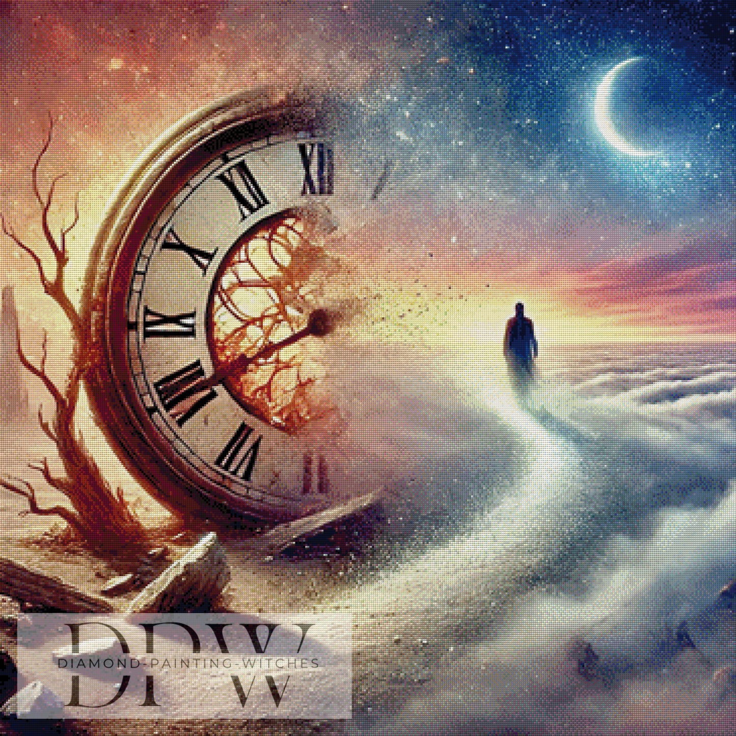 Altes geht, neues kommt by Elly_A.I 90x90cm mit 260 Farben DPW-933