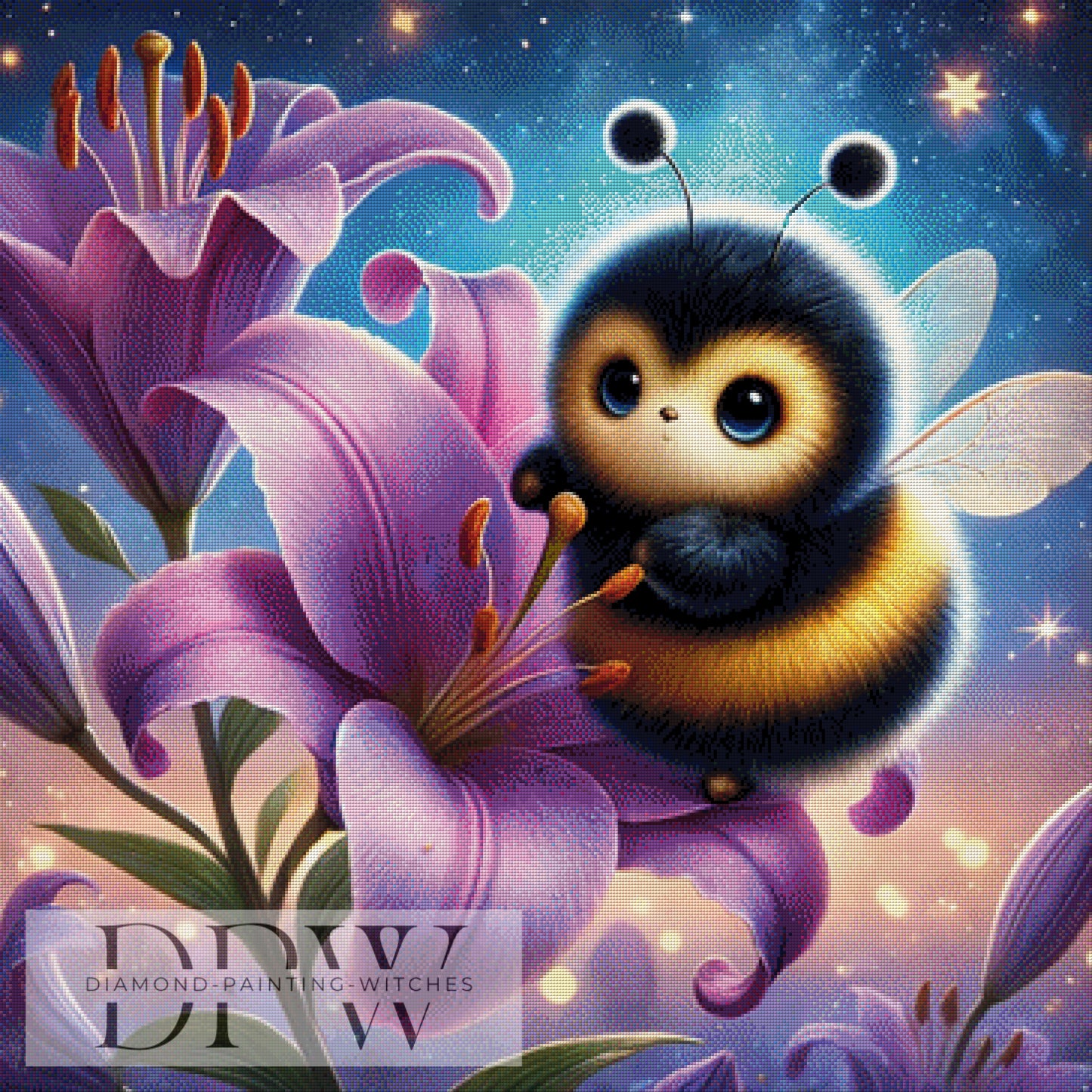Hummel Lilly by Elly_A.I 90x90cm mit 280 Farben DPW-939