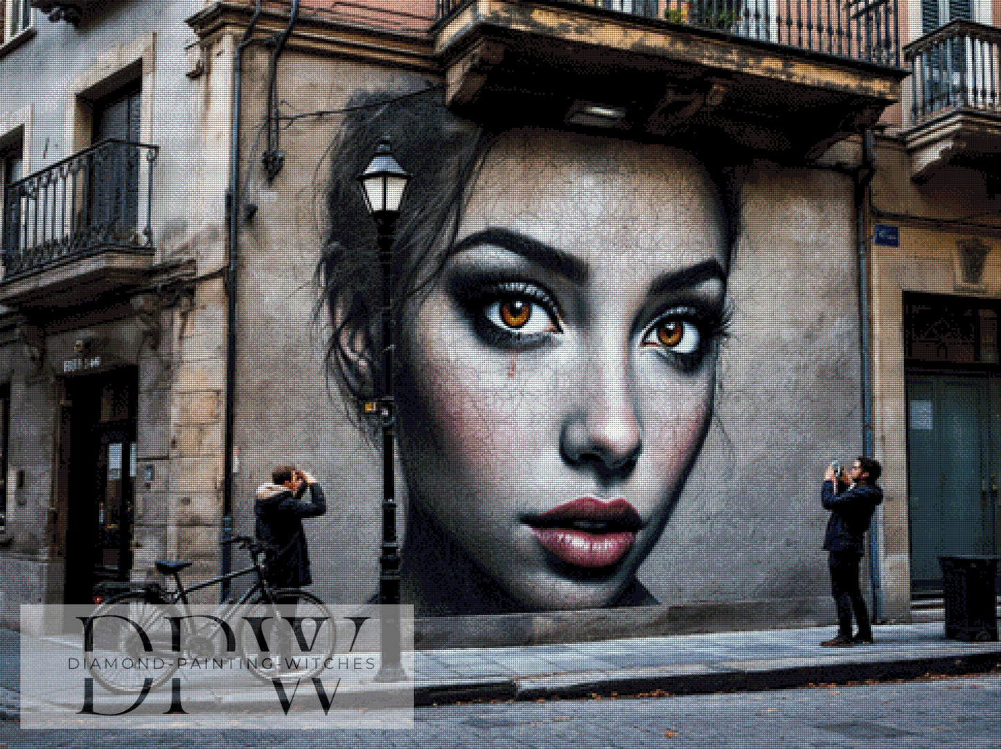 Gesicht der Stadt by QN ,120x90cm mit 165 Farben DPW-969