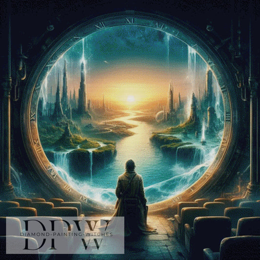 Zeitportal by QN ,100x100cm mit 200 Farben DPW-970