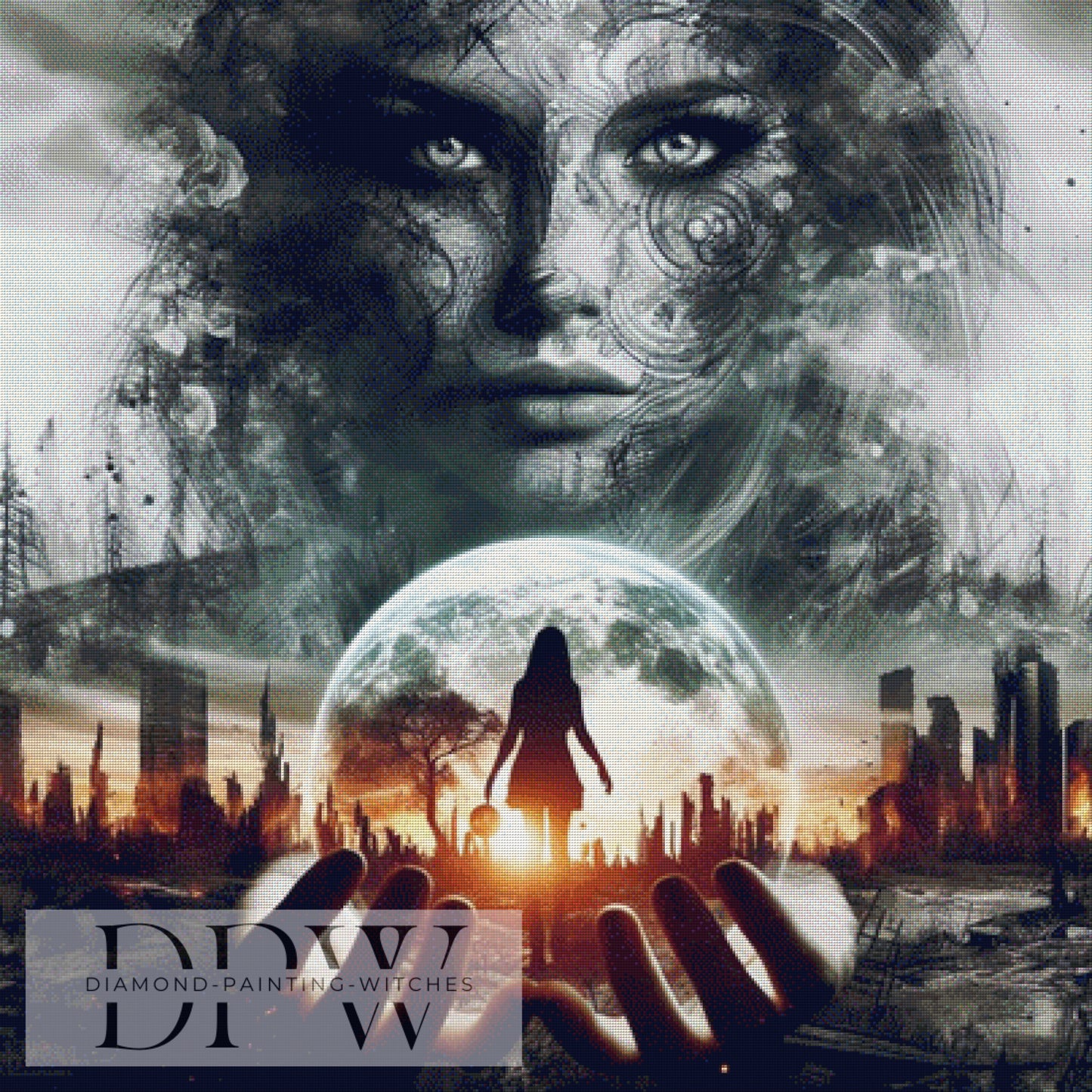 Pencil World by QN, 100x100cm mit 185 Farben DPW-981