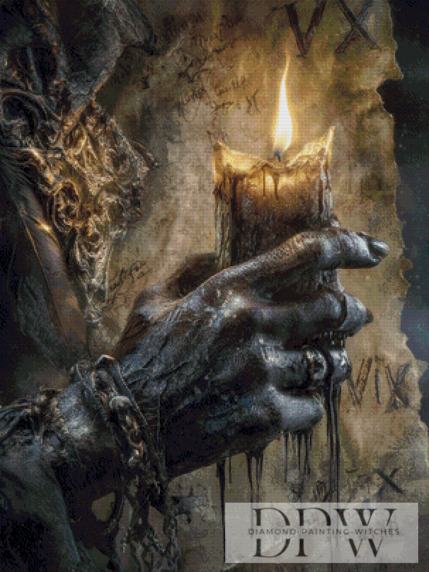 Candle Man comes by Maggie 75x100cm mit 120 Farben DPW-129