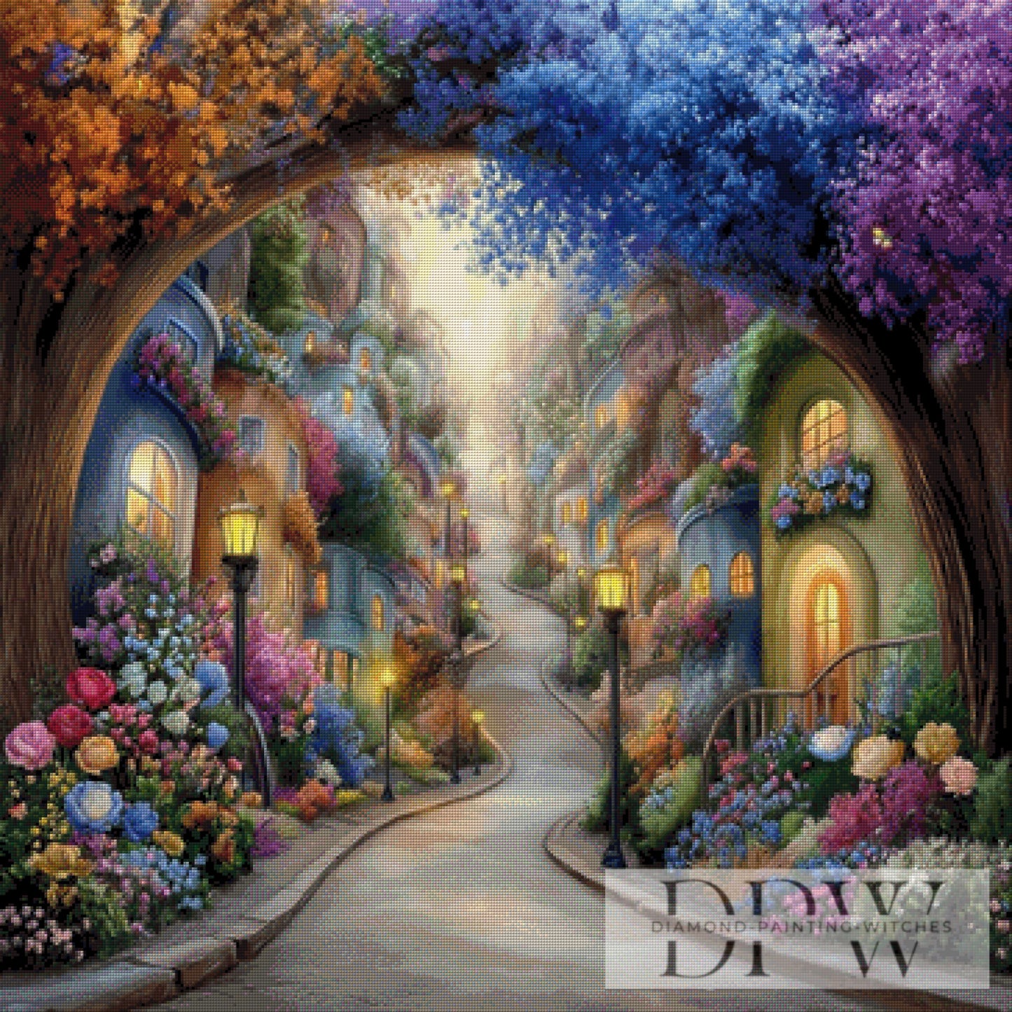 Magic Street by CleoDora 90x90cm mit 260 Farben DPW-176