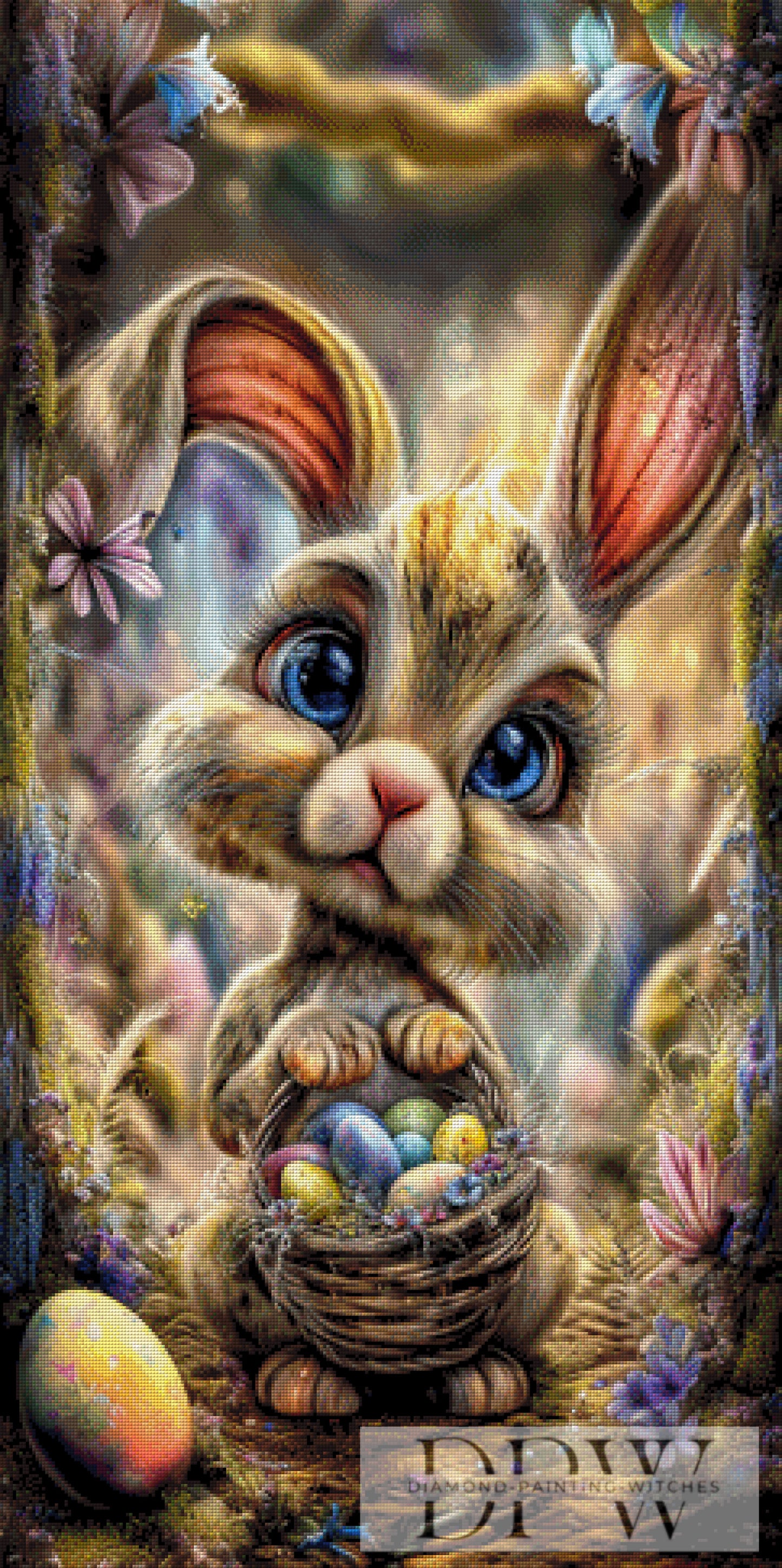 Harry Hase by CreatiVart 60x120cm mit 300 Farben DPW-266