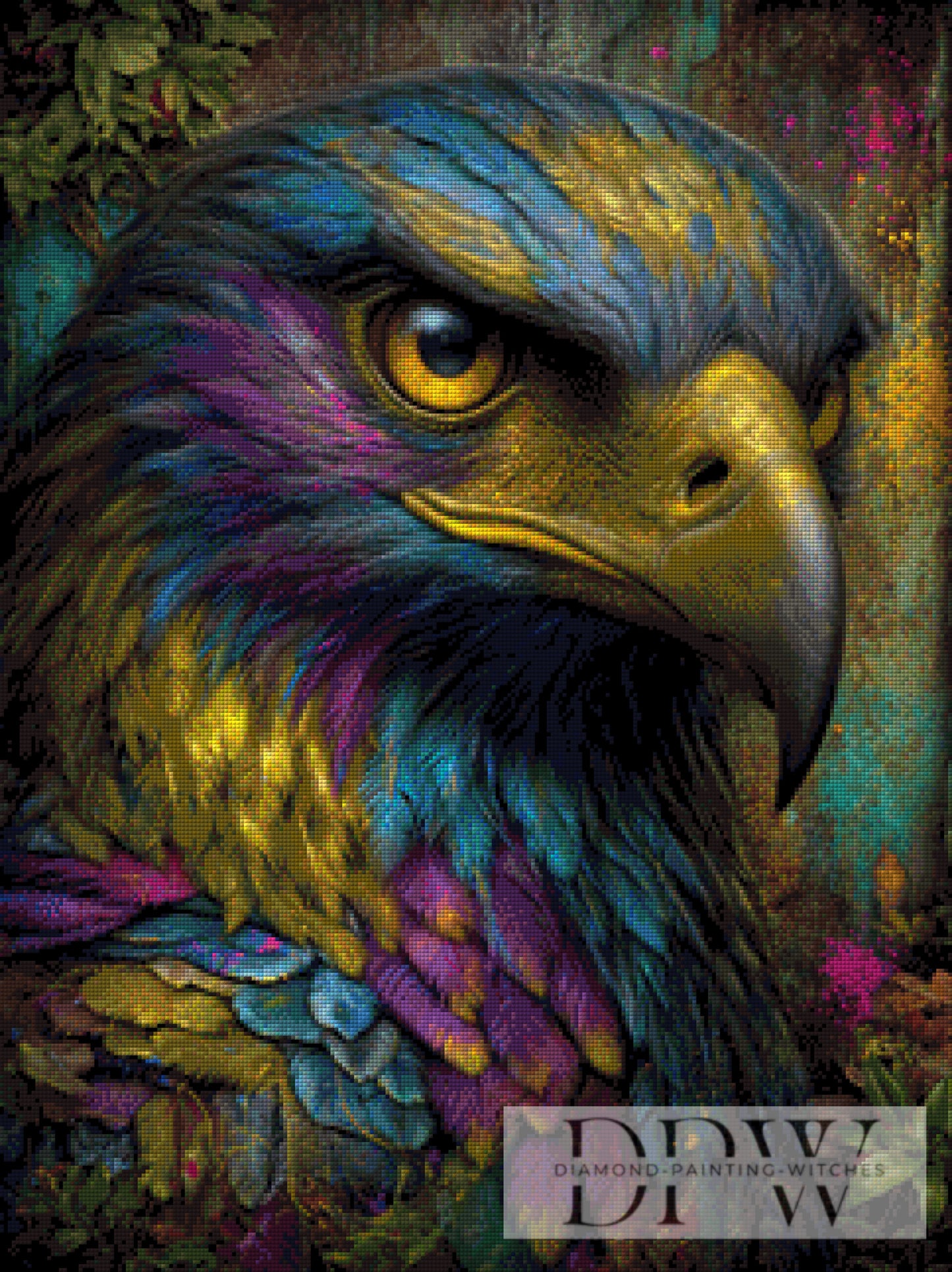 Aether Eagle by Casalla Vendetta 60x80cm mit 180 Farben DPW-660