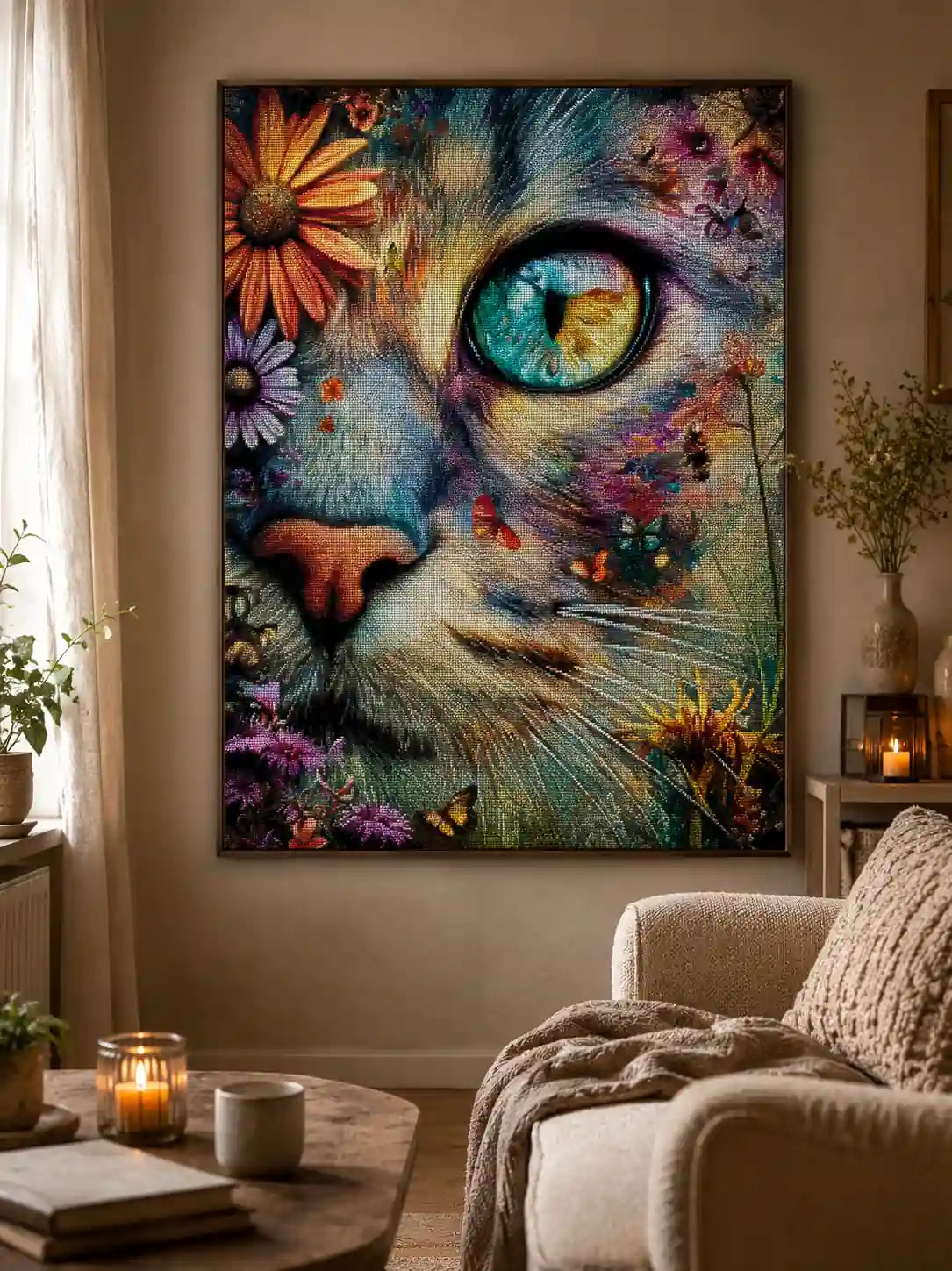 Kitty by CleoDora 60x80cm mit 270 Farben DPW-711