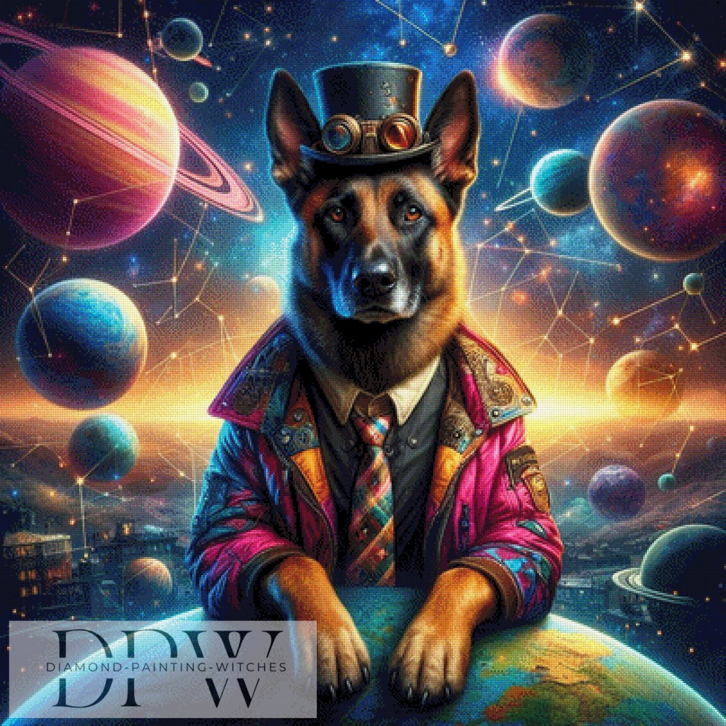 Ghost by Morrigan, 100x100cm mit 340 Farben DPW-838