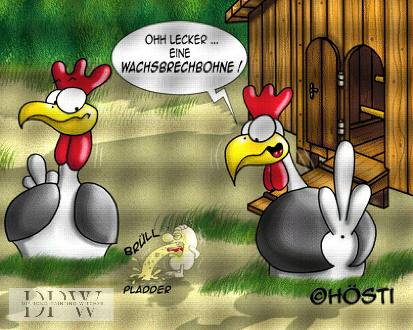 Wachsbrechbohne, 110x80cm mit 190 Farben - Hösti 8