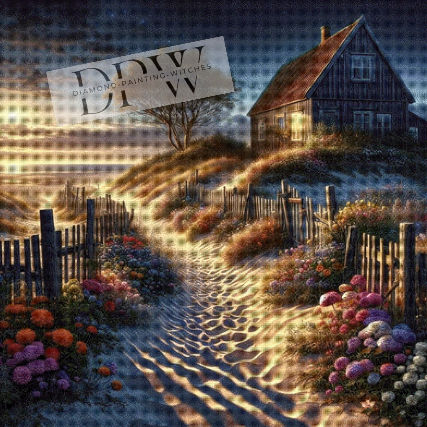 Dünenlandschaft by CreatiVart, 100x100cm mit 250 Farben DPW-079