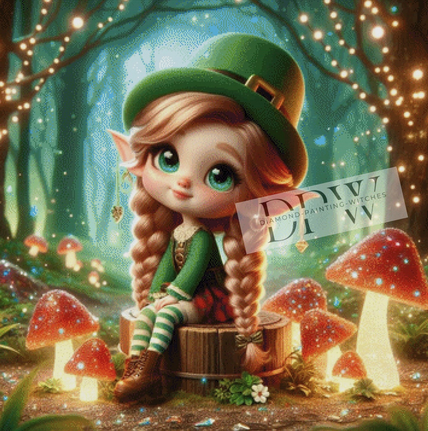 WaldElfi by Sunshine, 90x90cm mit 300 Farben DPW-085