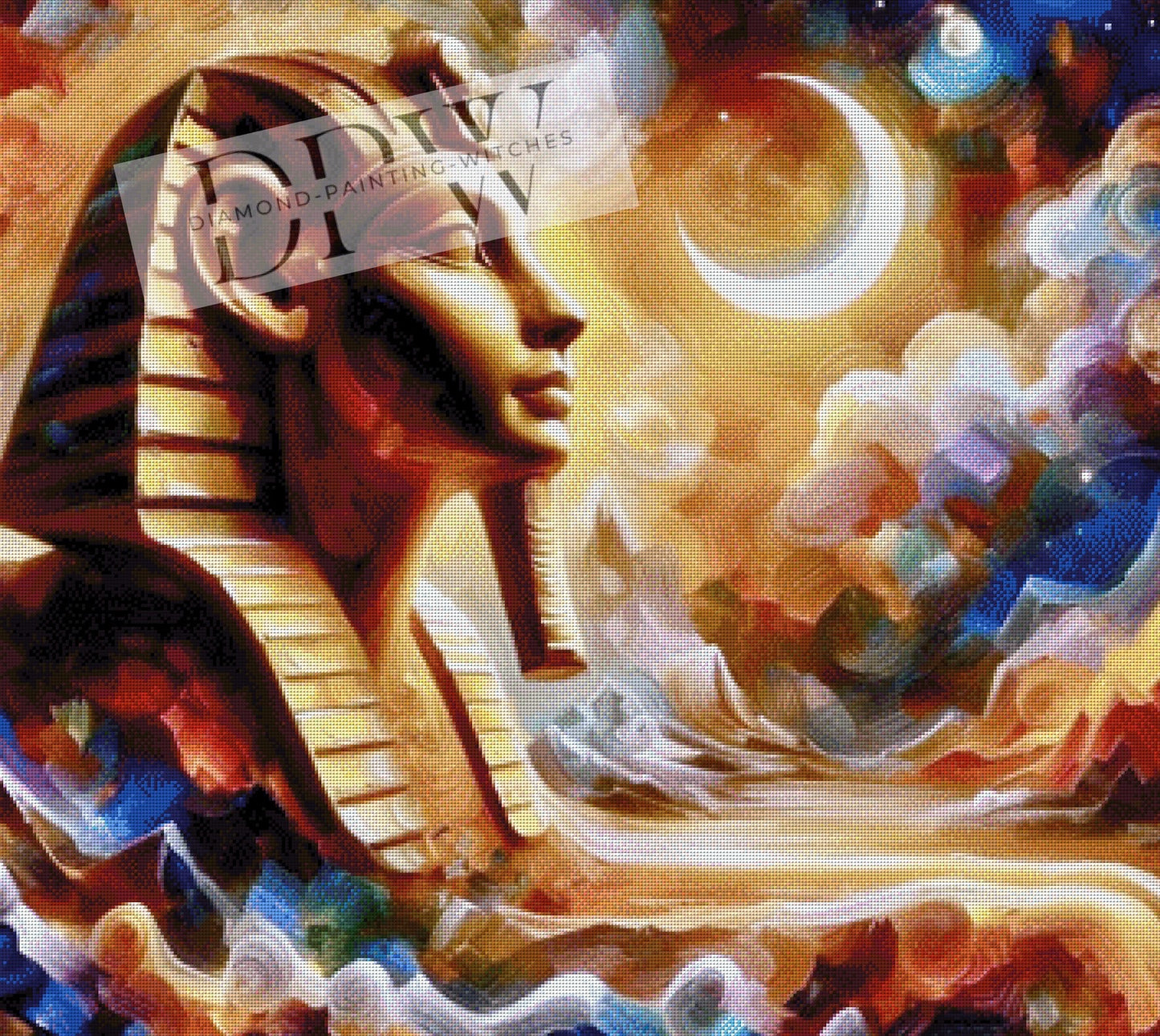 Sphinx Night by Moonlight 90x80cm mit 280 Farben DPW-094