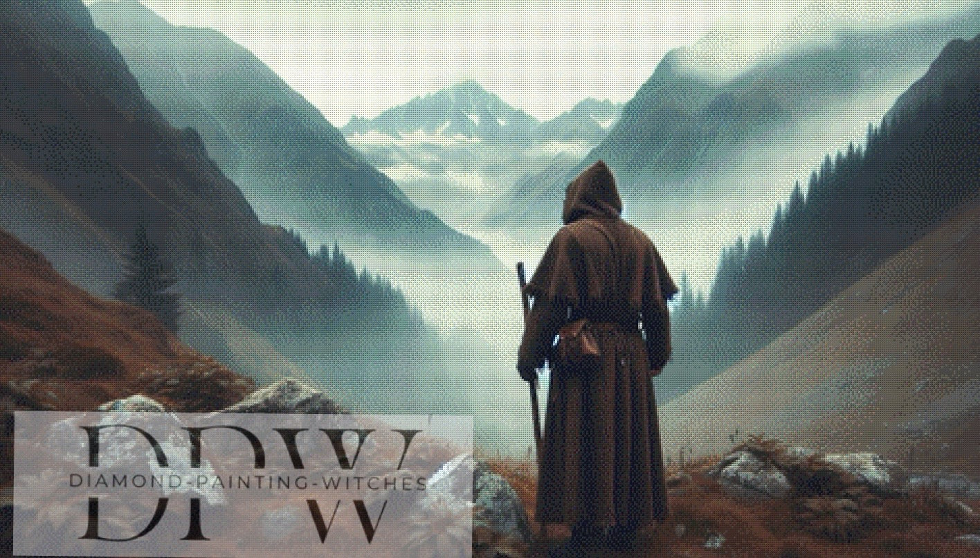 Der Pilger by QN, 120x70cm mit 90 Farben DPW-486