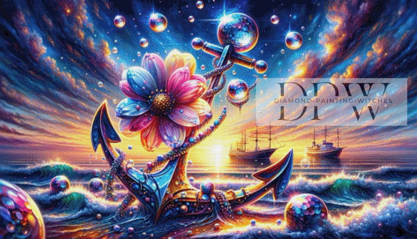 Ankerplatz by Emilia, 120x70cm mit 355 Farben DPW-601